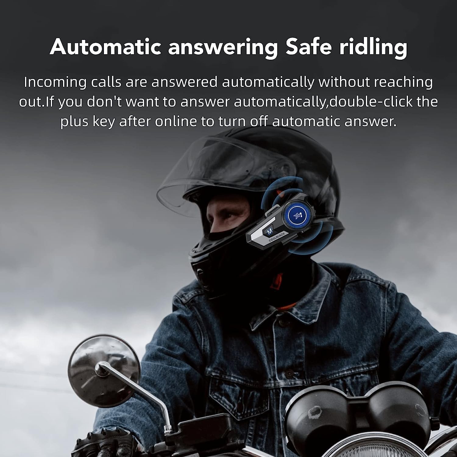 Thumbnail 6 de Motorradhelm Bluetooth Headset 90 Stunden