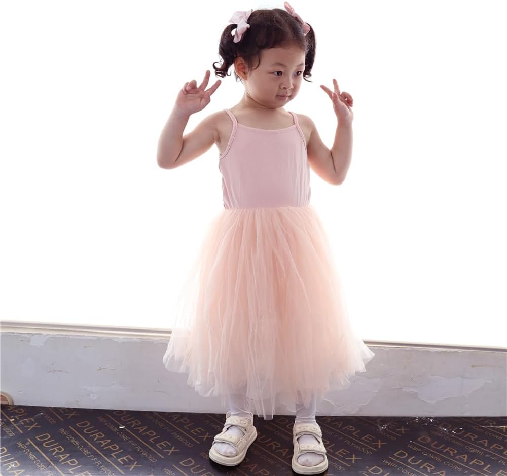 Detalle de Baby Girl Tutu Dress Toddler Kids Sleeveless Tulle Casual Birthday Party Dresses Princess Sundress