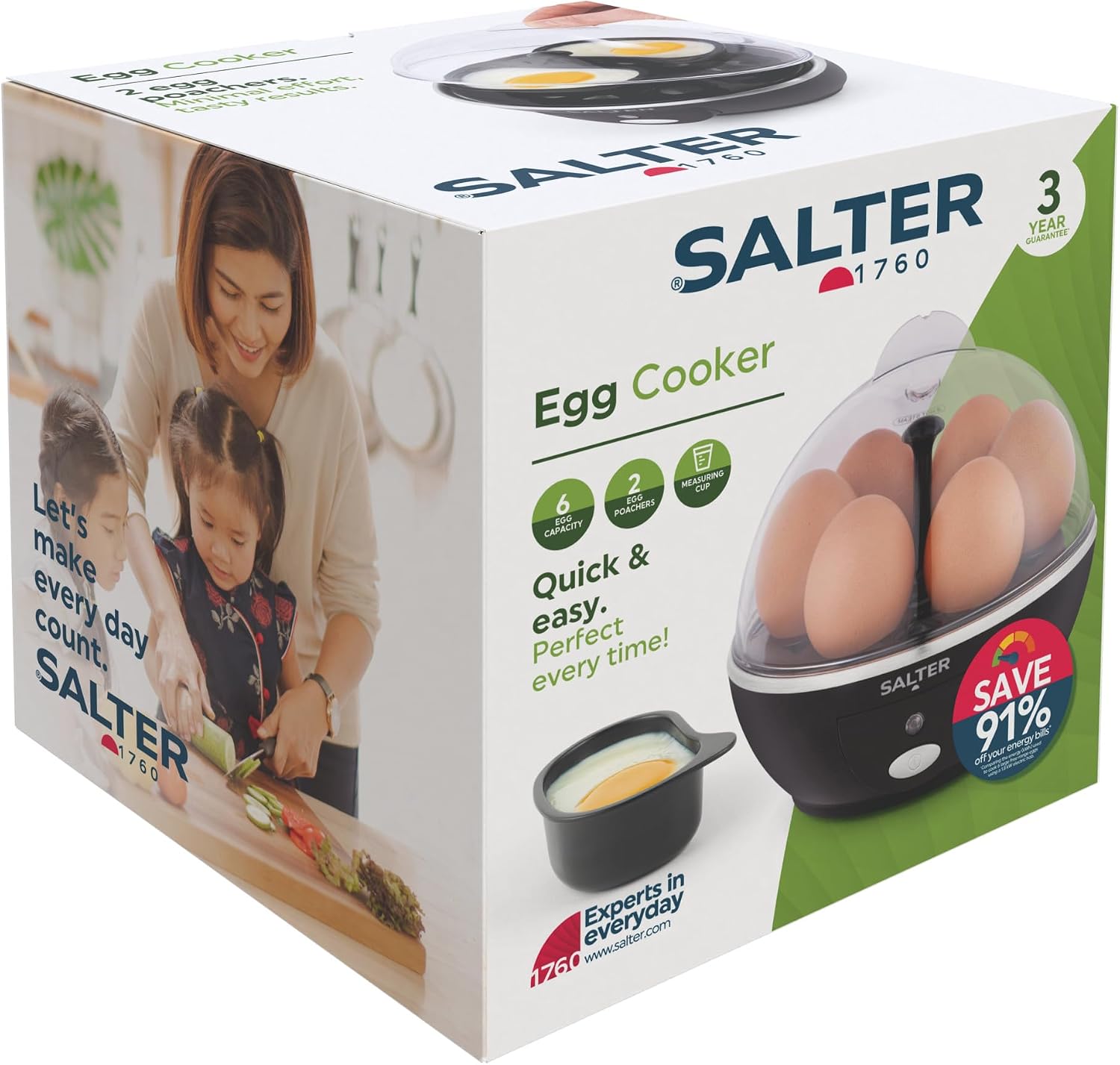 Detalle de Salter Electric Multi Egg Cooker 6-egg capacity 🥚