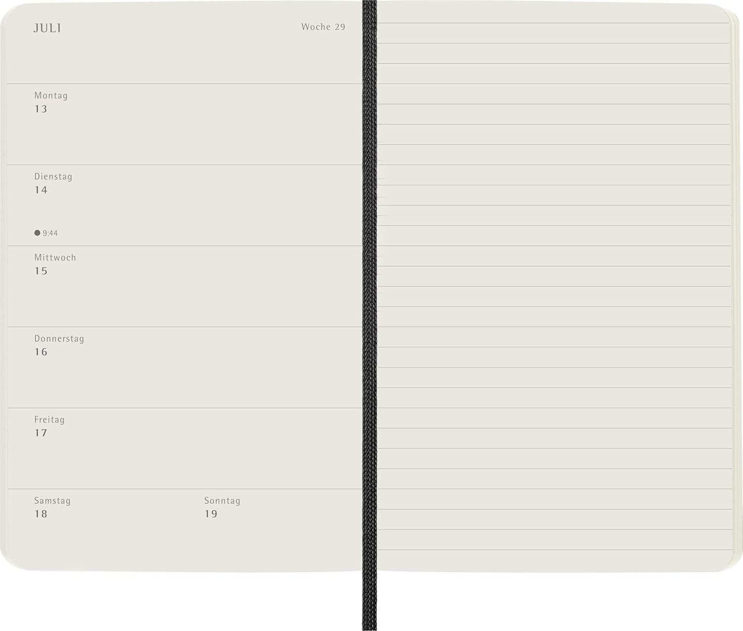 Thumbnail 2 de Moleskine Agenda Semanal 2026 Pocket 9x14