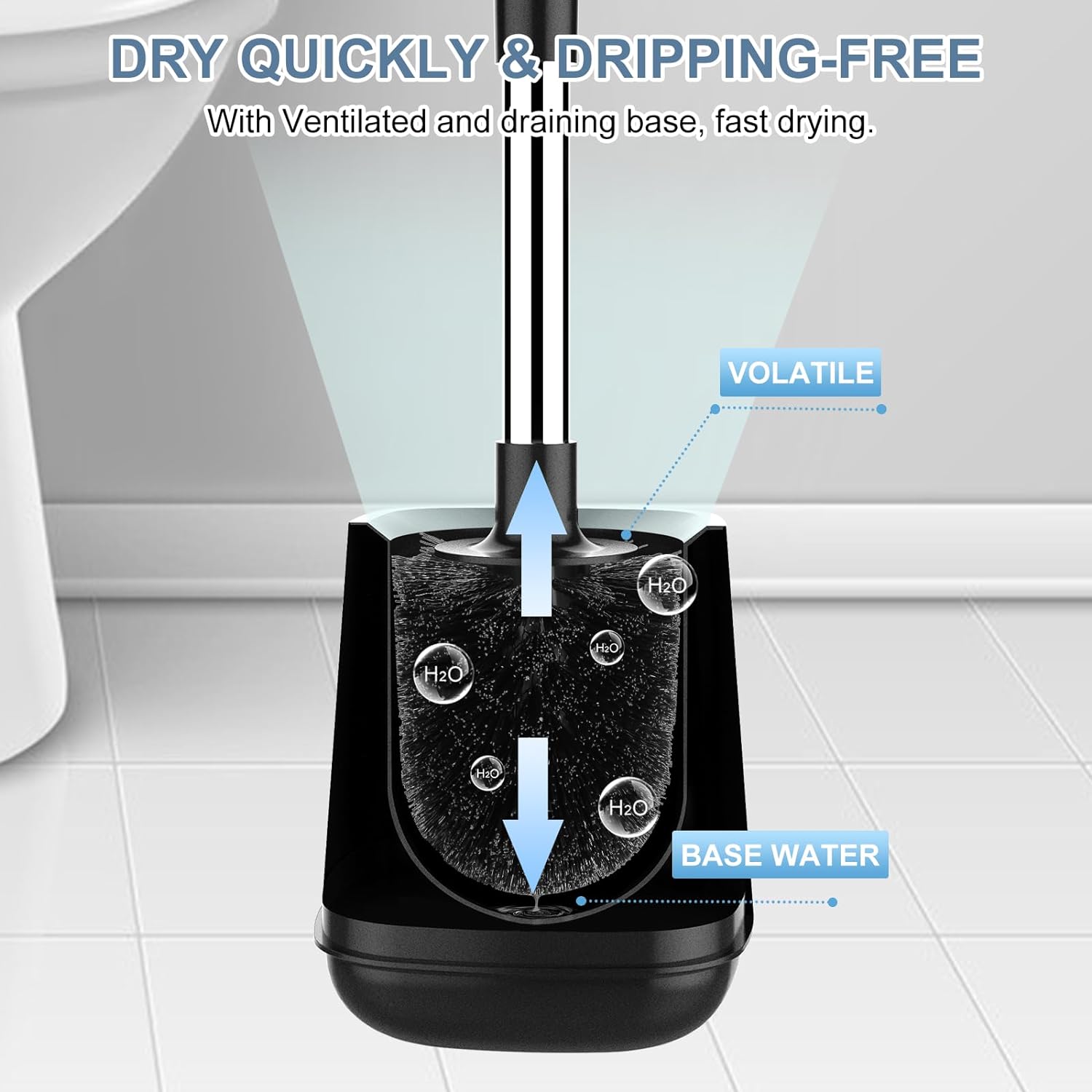 Thumbnail 4 de SetSail Toilet Brush 4-Pack with Auto-Close Lid