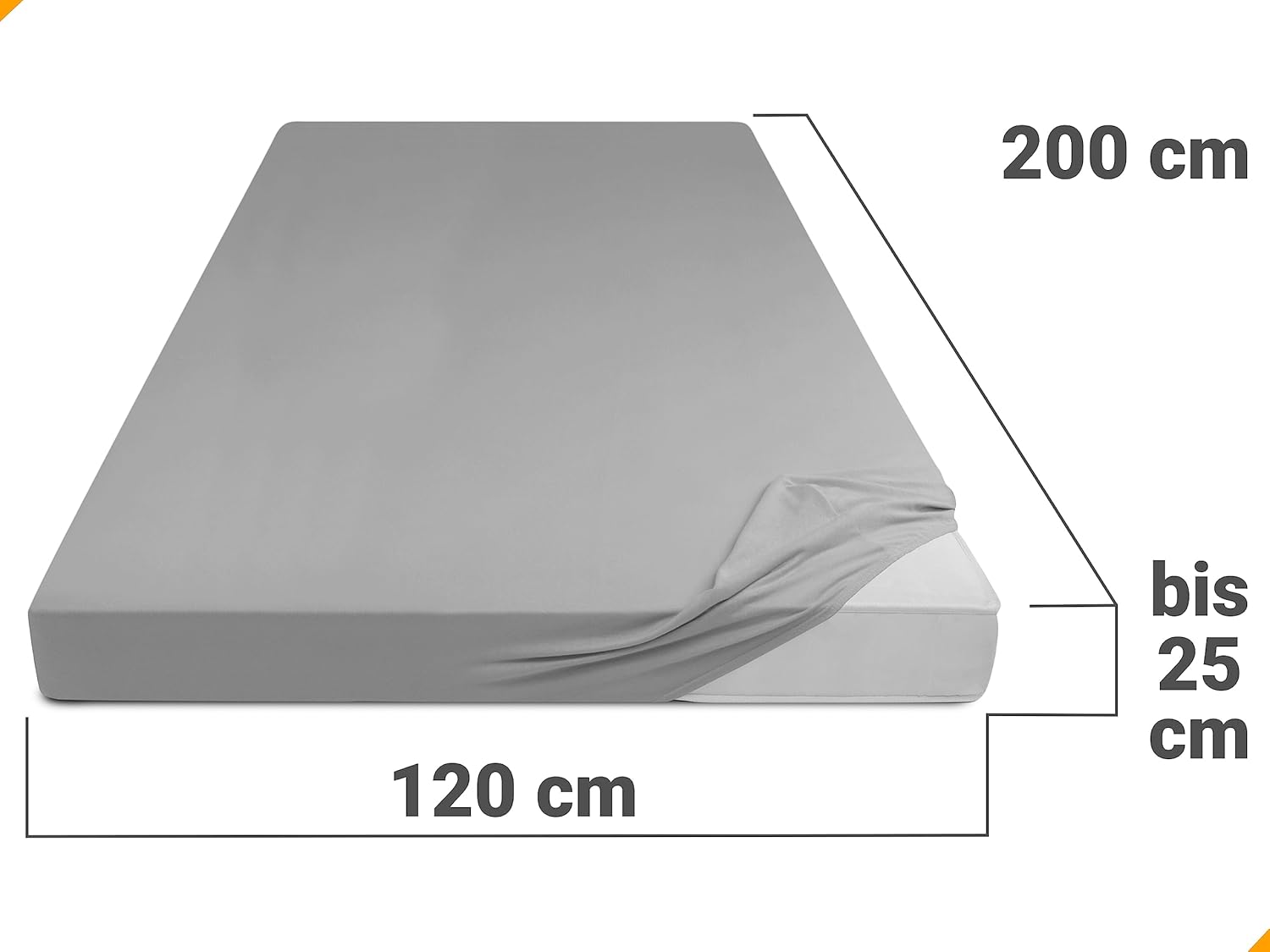 Thumbnail 2 de npluseins Drap-Housse 120 x 200 cm