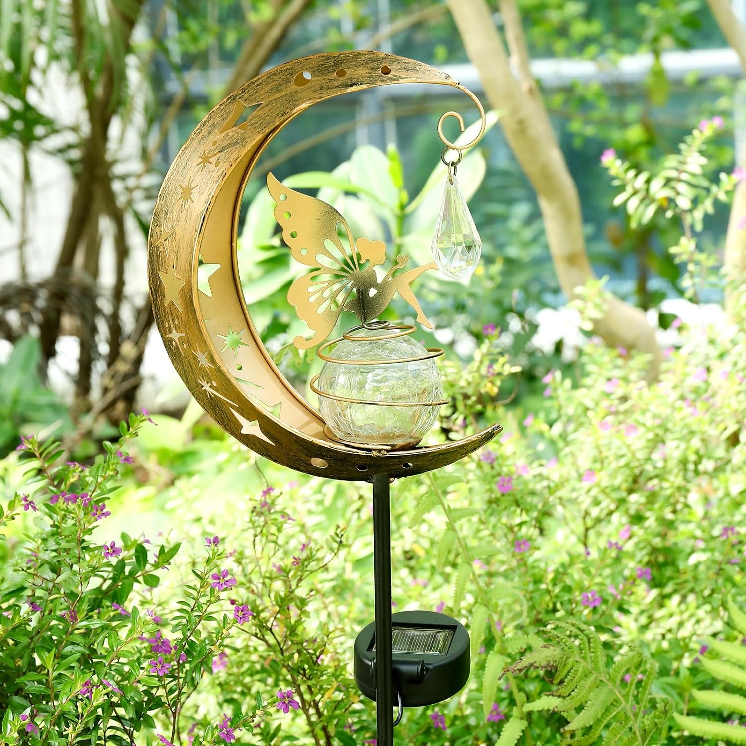 Thumbnail 2 de LOVERUIS Solar Garden Fairy Moon Lamp 7.5in