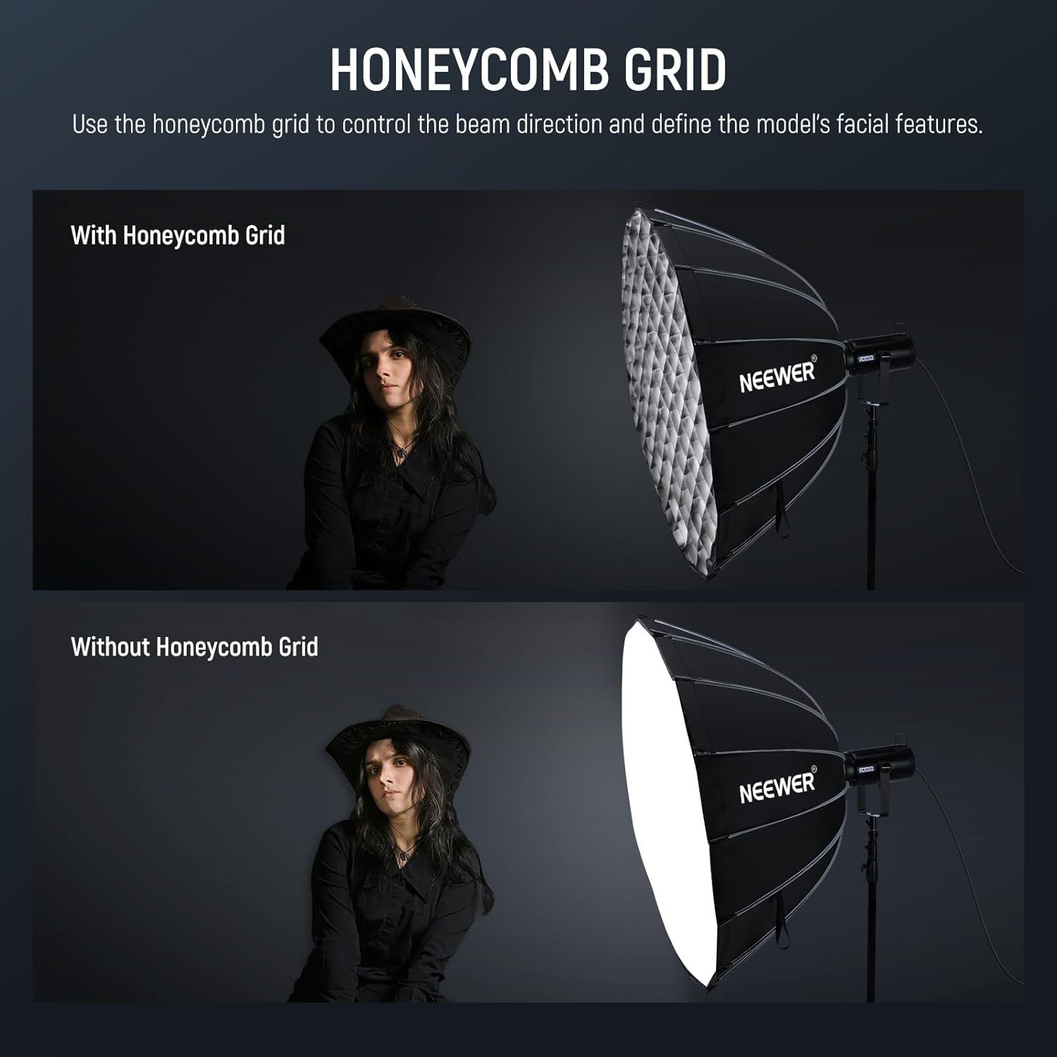Detalle de Neewer Parabolic Softbox 47.2 inch