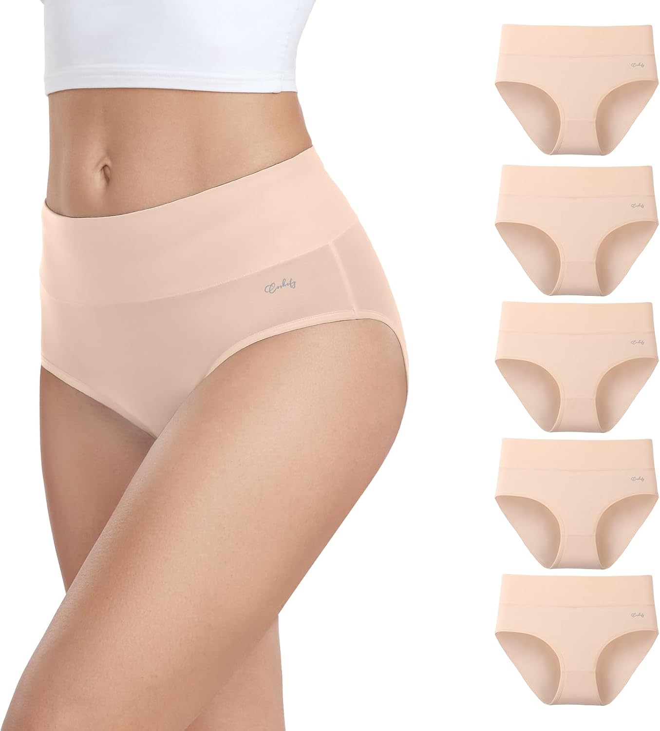 Detalle de anqier Unterhosen Damen 5er Pack Hohe Taille