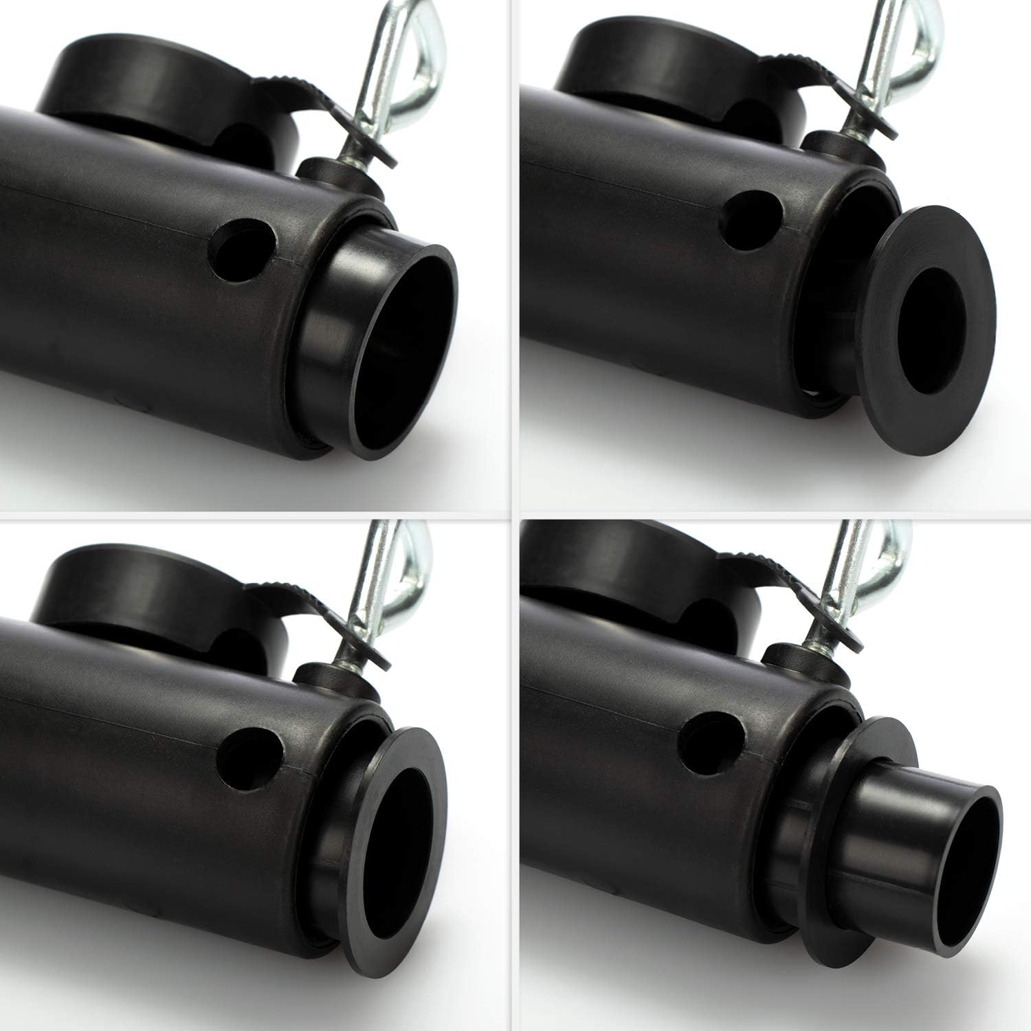 Thumbnail 5 de com-four Portaombrelloni in plastica – Supporto universale per ombrellone, Diametro 25–45 mm, Nero