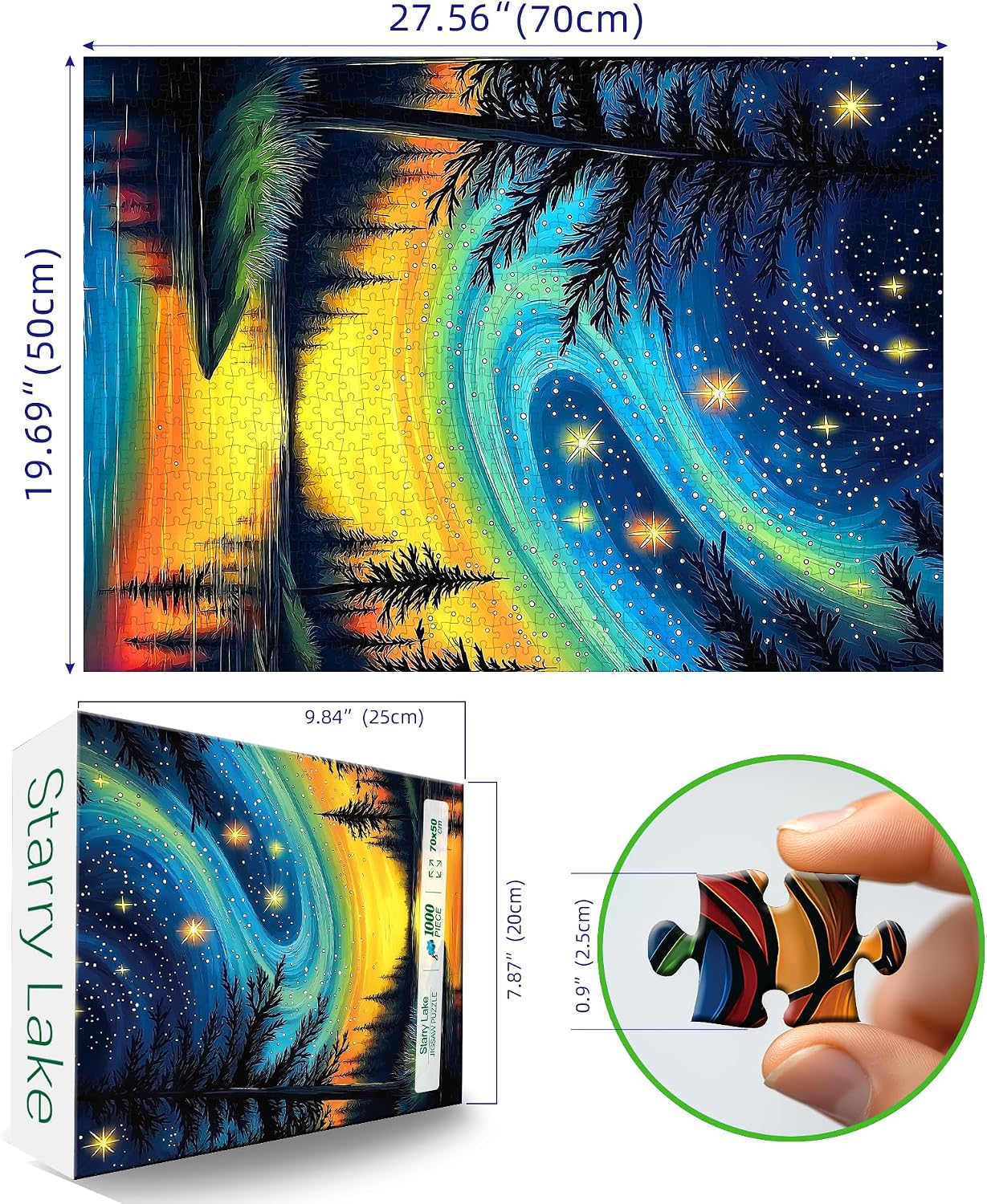 Detalle 2 de Northern Lights 1,000-Piece Puzzle for Adults