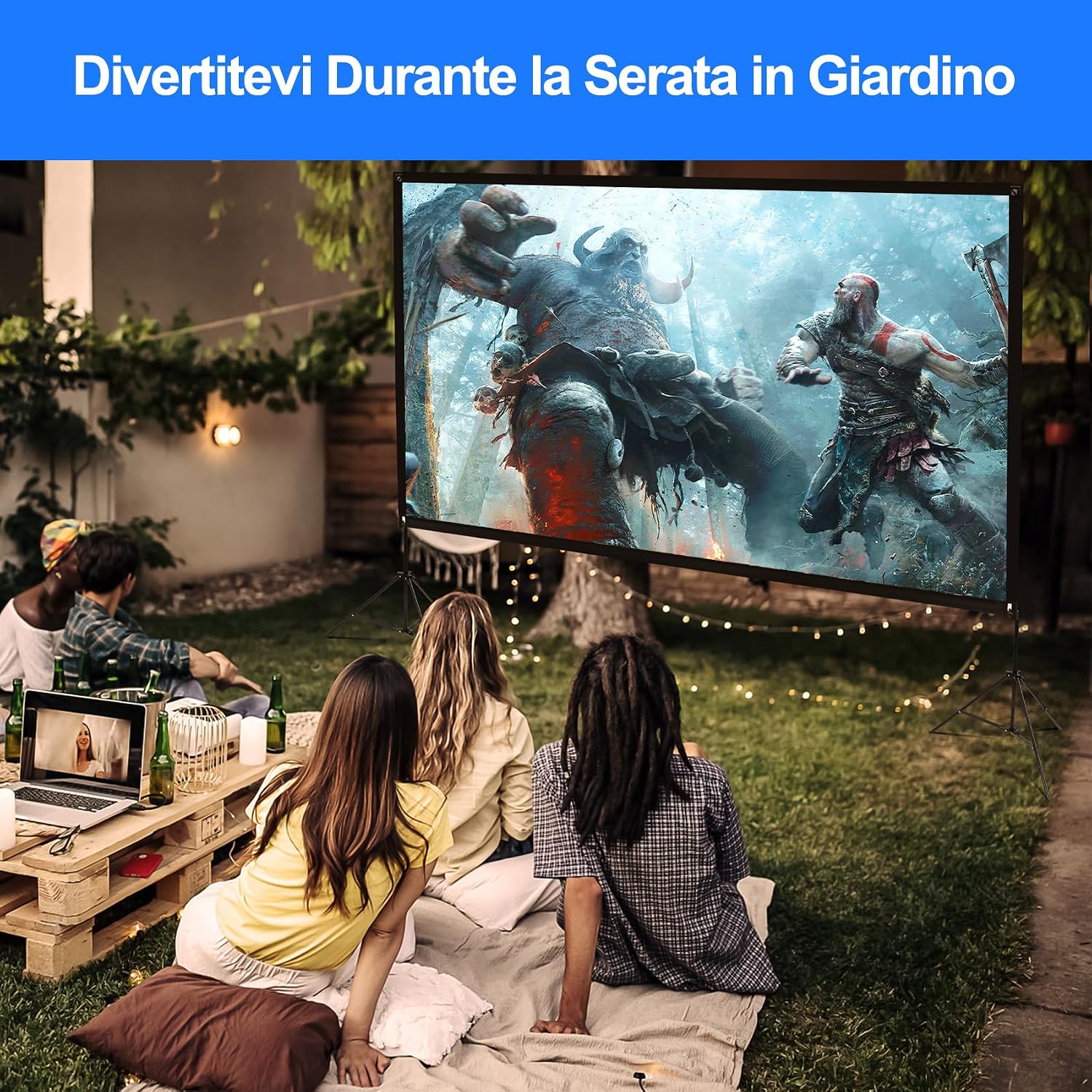 Thumbnail 3 de VISULAPEX Schermo per proiettore 120 pollici