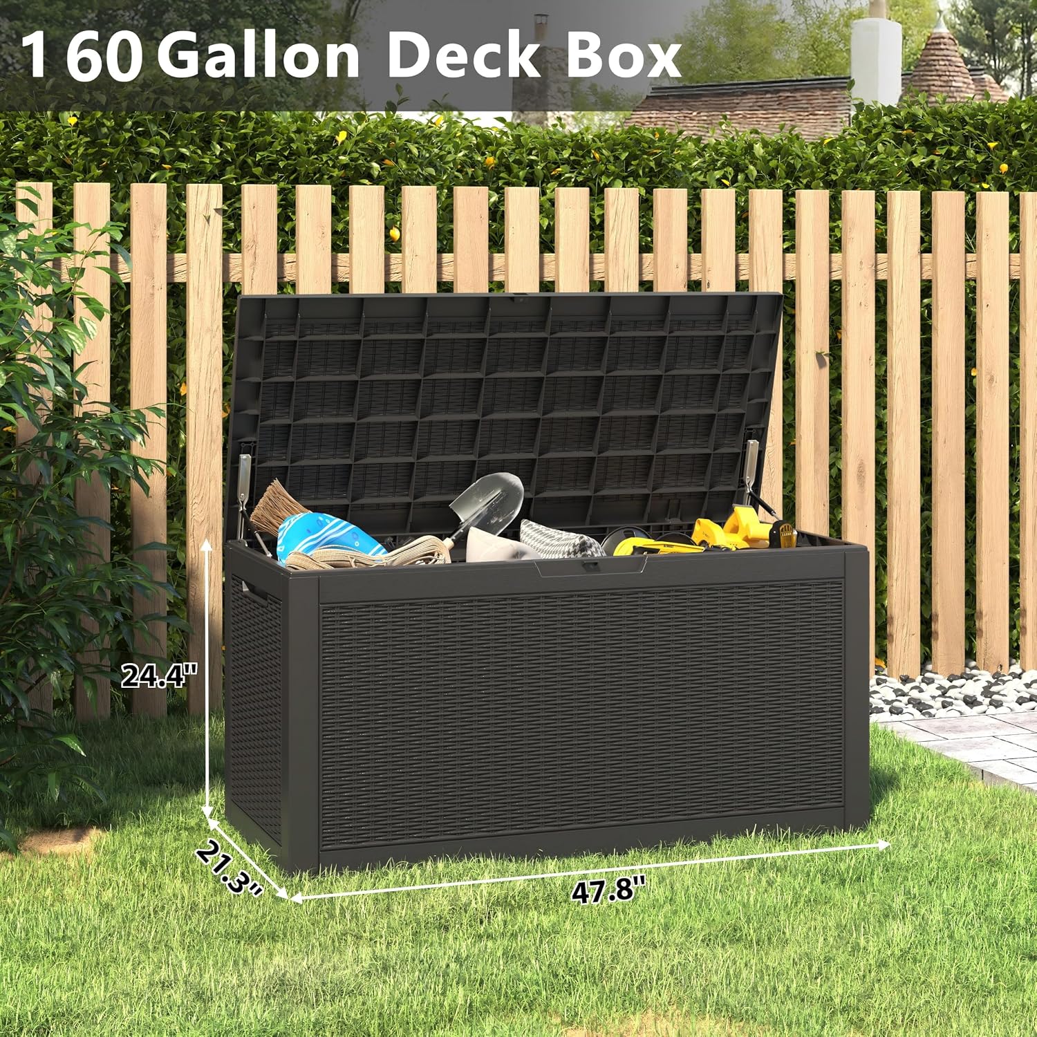 Thumbnail 1 de Outdoor Deck Box 160 Gallons