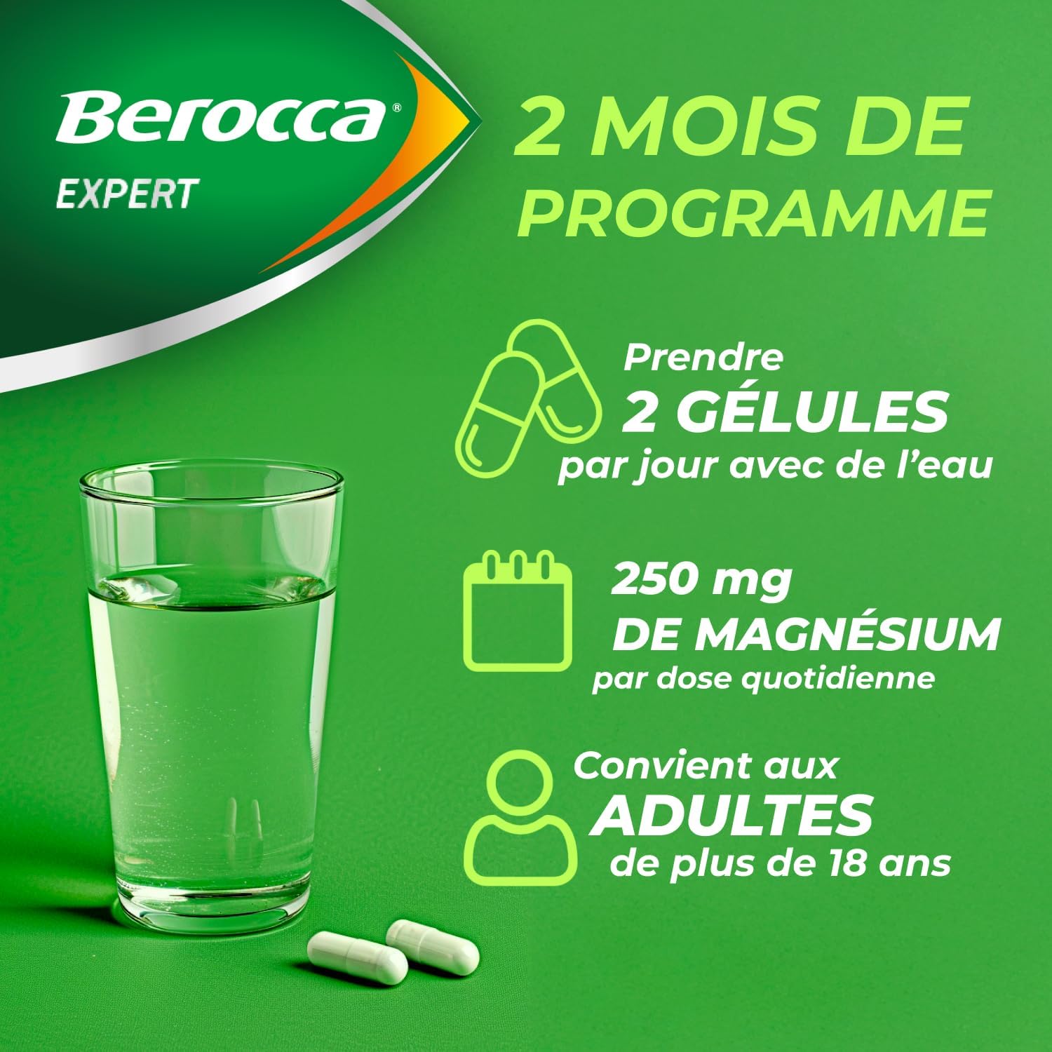 Thumbnail 3 de Berocca Expert Magnésium 250 mg 120 gélules