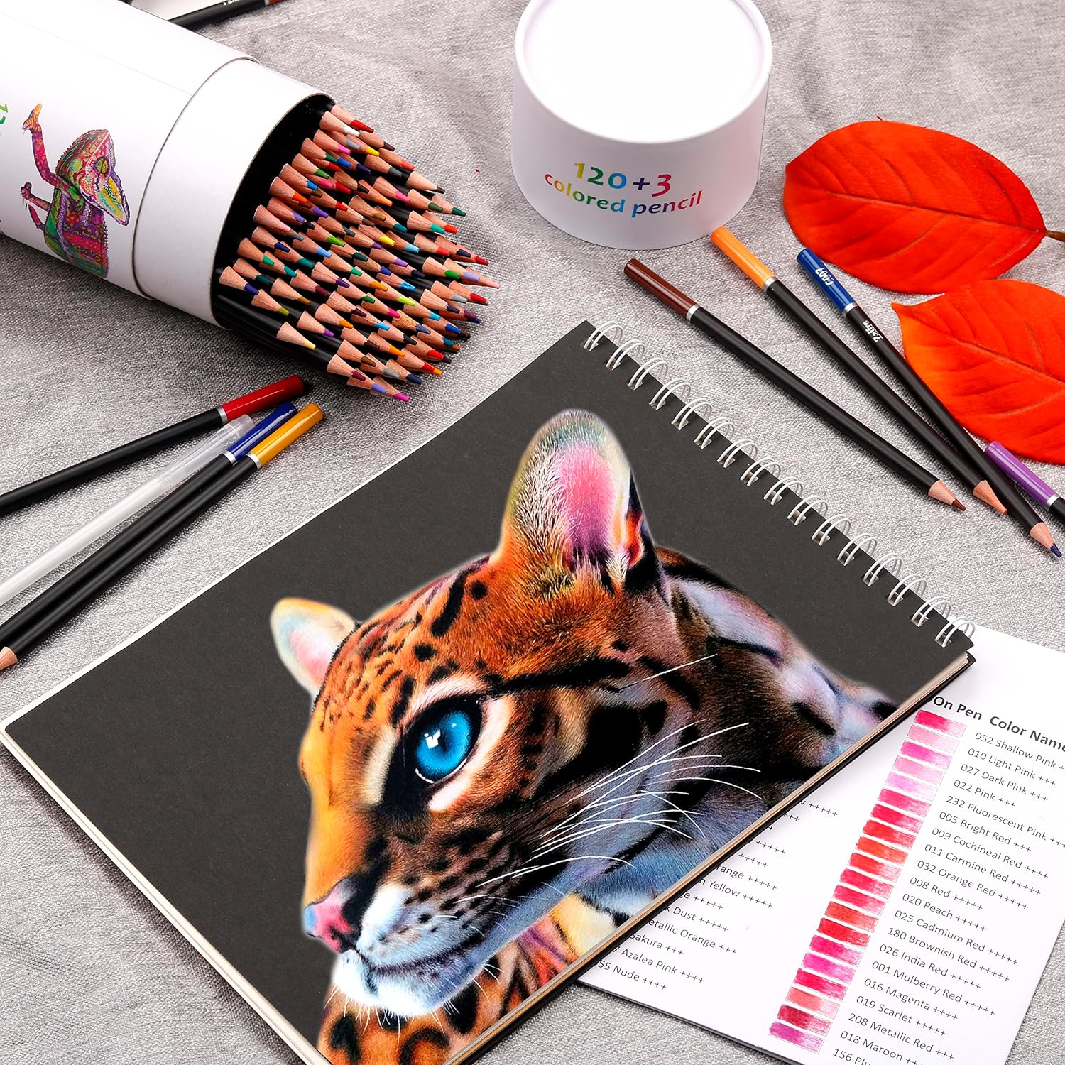 Detalle 2 de KALOUR Pro Buntstifte 120 Farben 🎨