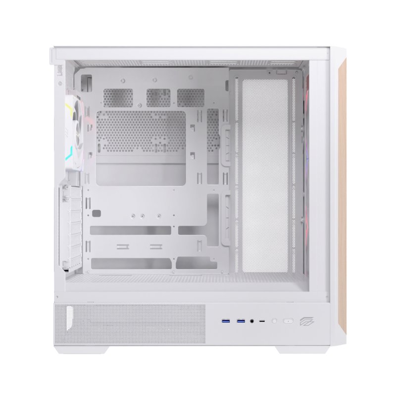 Thumbnail 1 de Einarex PULSE P800 RGB Blanco: Torre ATX con 13 ventiladores y panel de vidrio templado