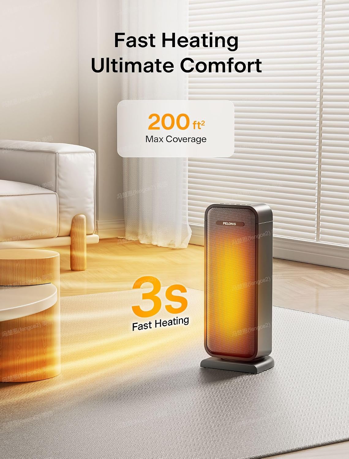 Thumbnail 1 de Pelonis 1500W Electric Space Heater