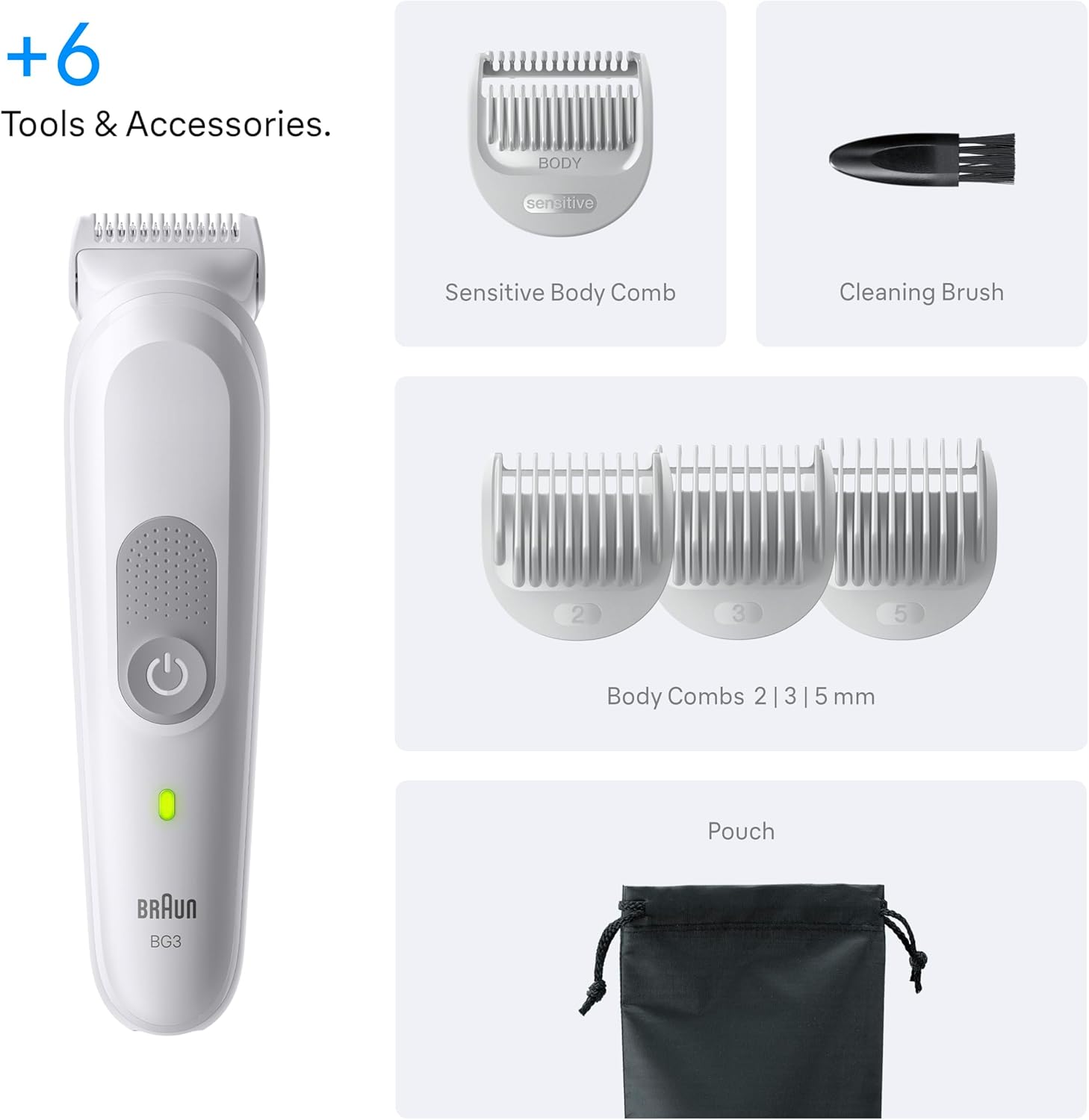Thumbnail 6 de Braun Series 3 Body Groomer BG3575 80 Min