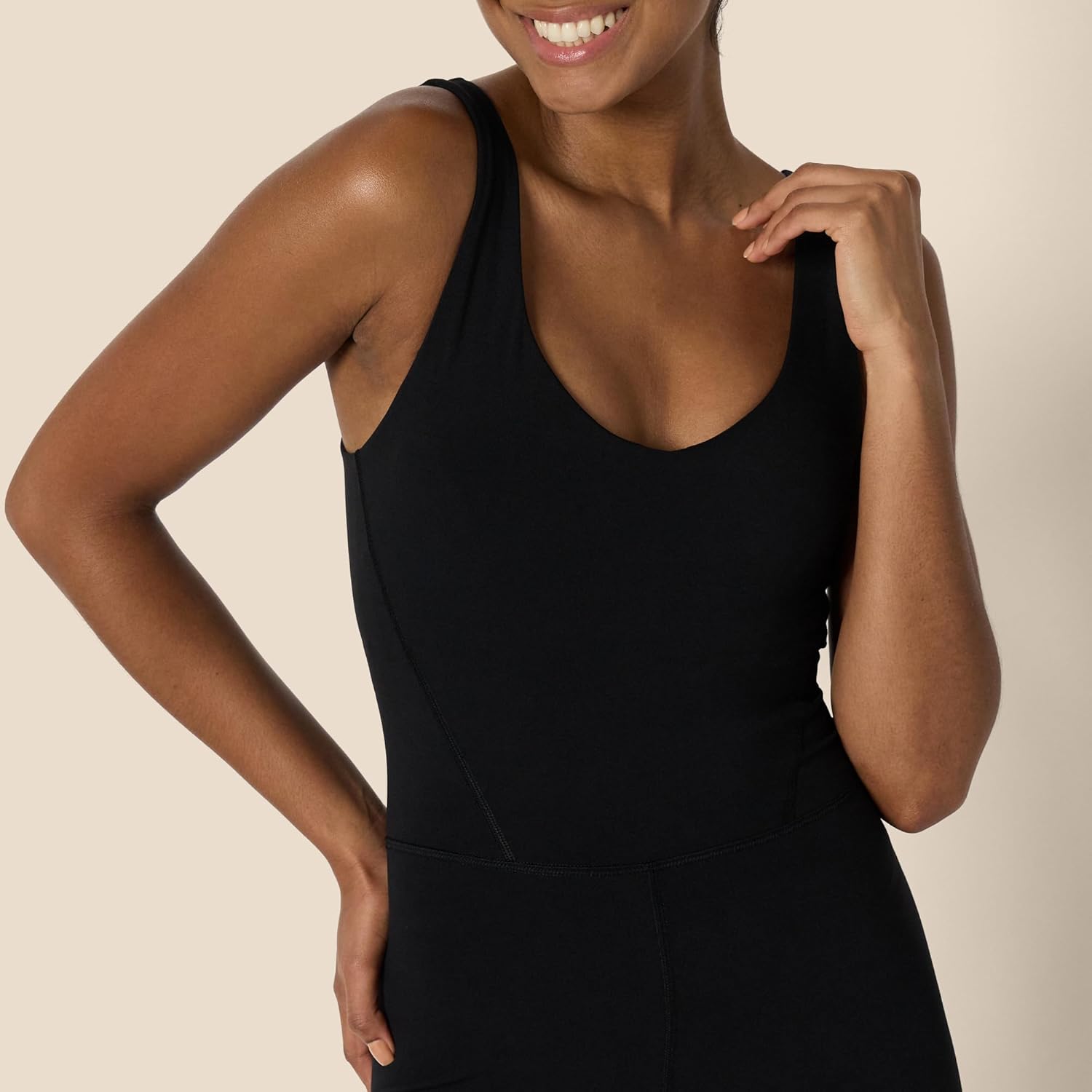 Detalle de Amazon Essentials Women's Active Formflex Buttery Soft One Piece Full Length Jumpsuit with Built-In Bra