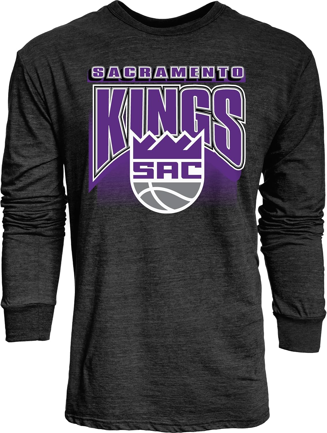 Thumbnail 3 de Blue 84 84 NBA Tri-Blend Long Sleeve T-Shirt (Officially Licensed) – Starters Black