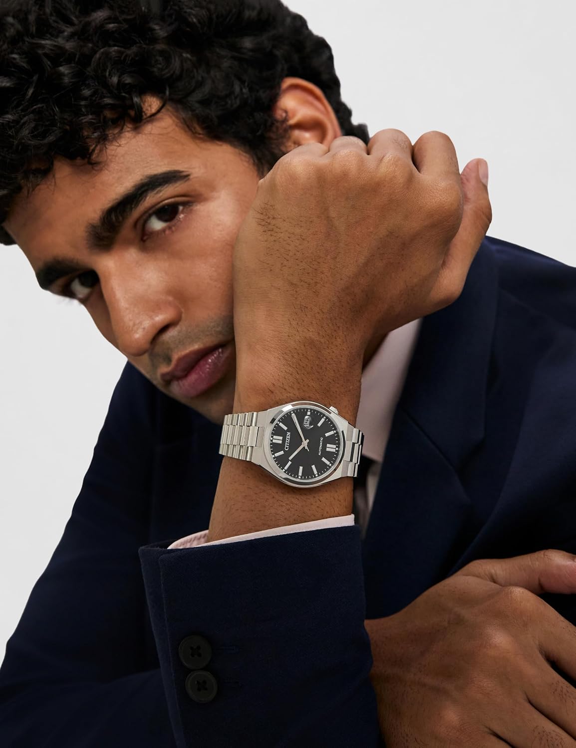 Detalle de Citizen Herren Uhr NJ0150-81E, Schwarz – Präzision trifft Design