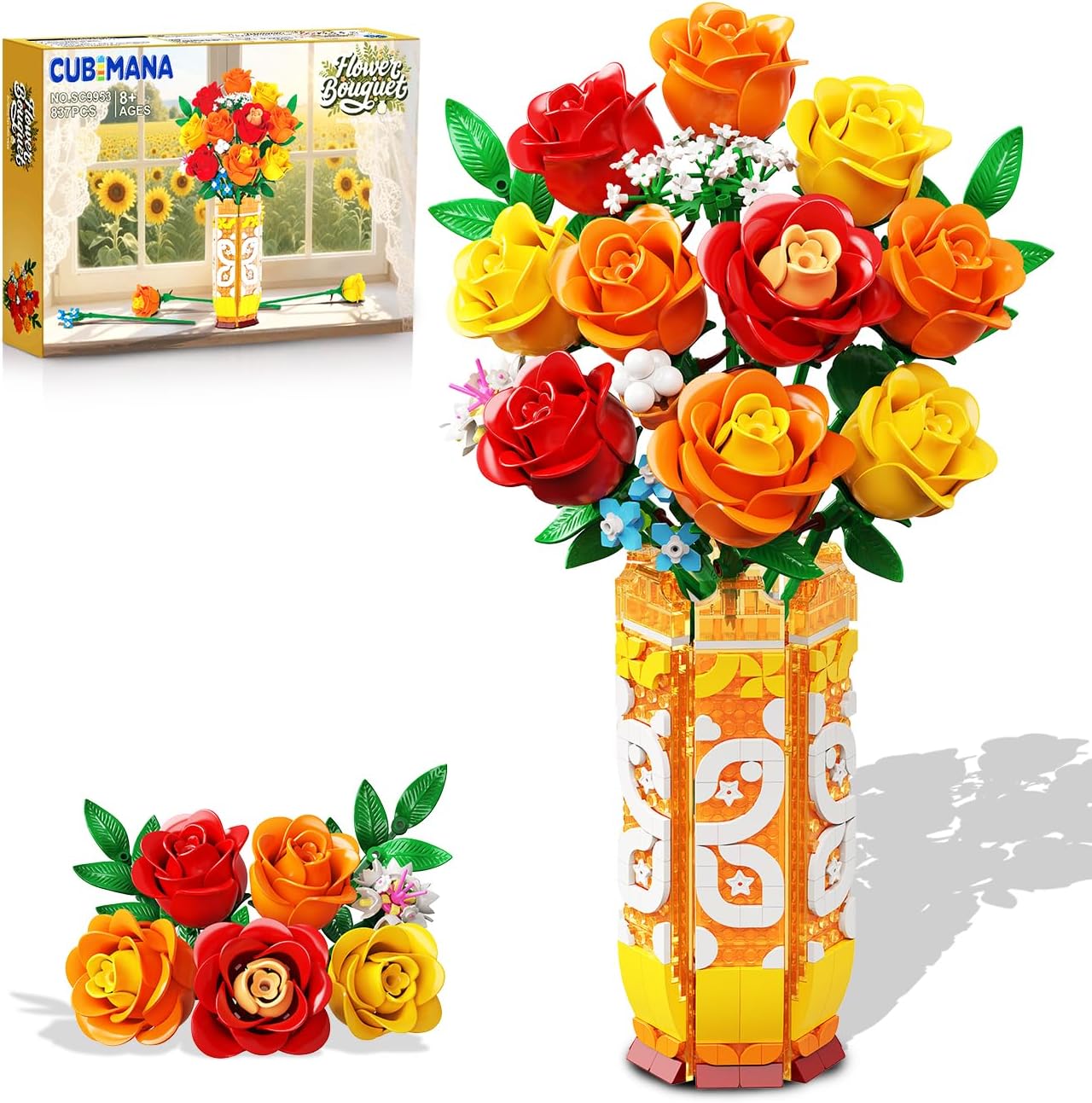 Detalle de CUBIMANA Blumenstrauß-Bausatz mit Vase