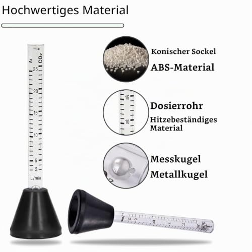 Detalle 2 de EATBALE Argon-CO2-Durchflussmesser Tester für WIG/MIG-Brenner – 0–25 l/min