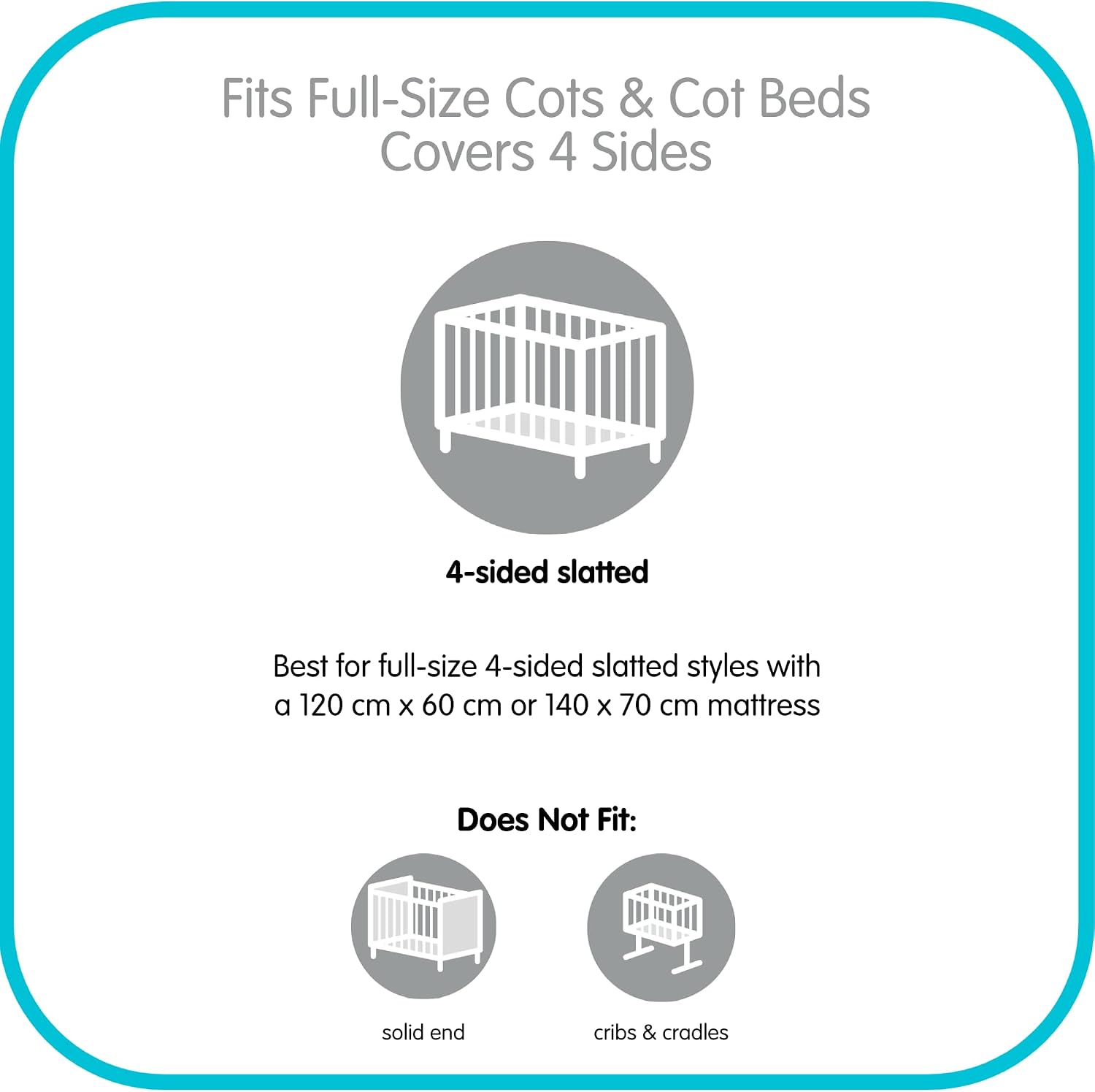 Detalle 1 de AirflowBaby Essential 2mm Breathable Mesh Cot Liner