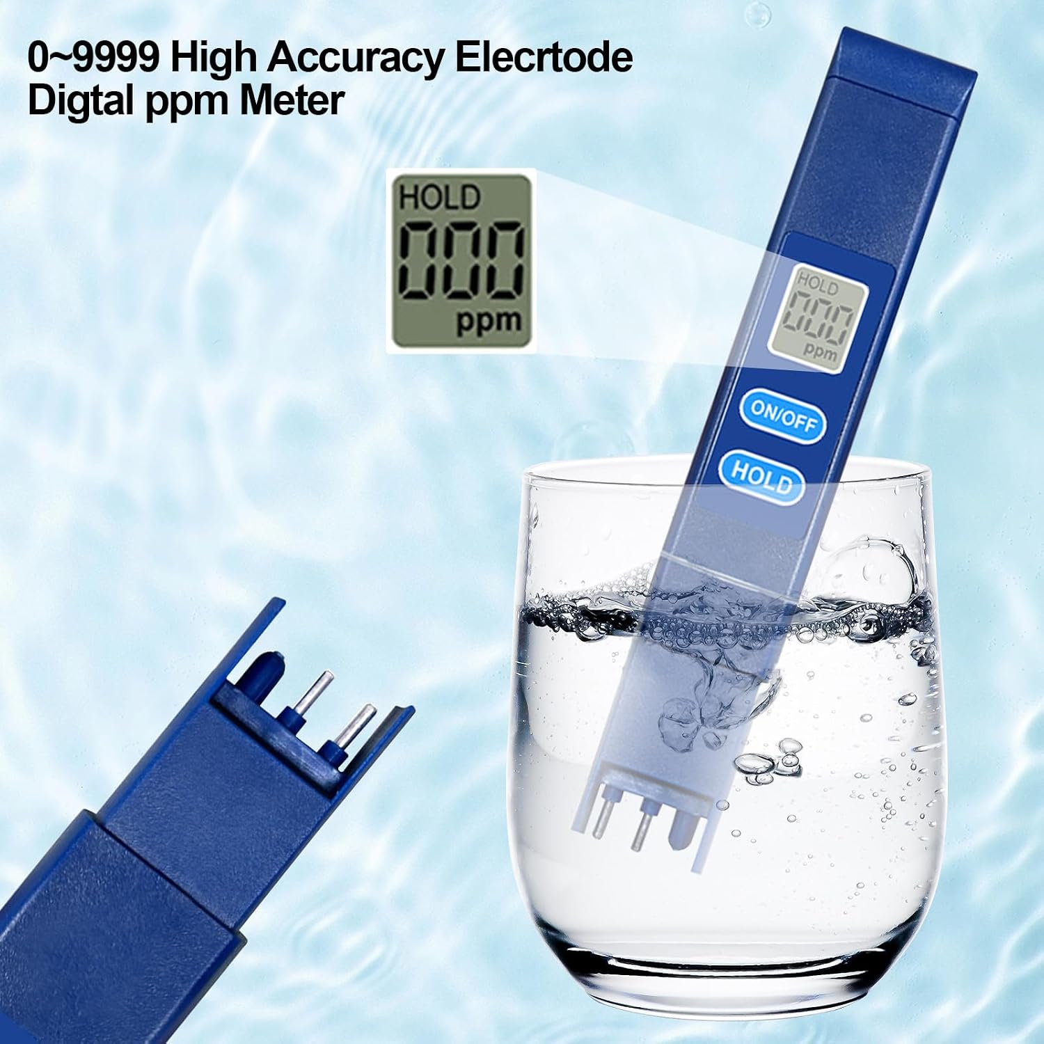 Detalle de QNCIGER TDS Meter 0โ9990 ppm digital tester ๐ง