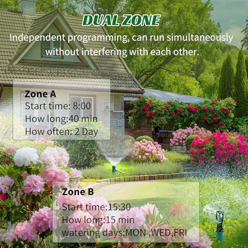 Thumbnail 6 de AnseTo Programador Riego WiFi para Jardines y Zonas Exteriores con 2 Salidas