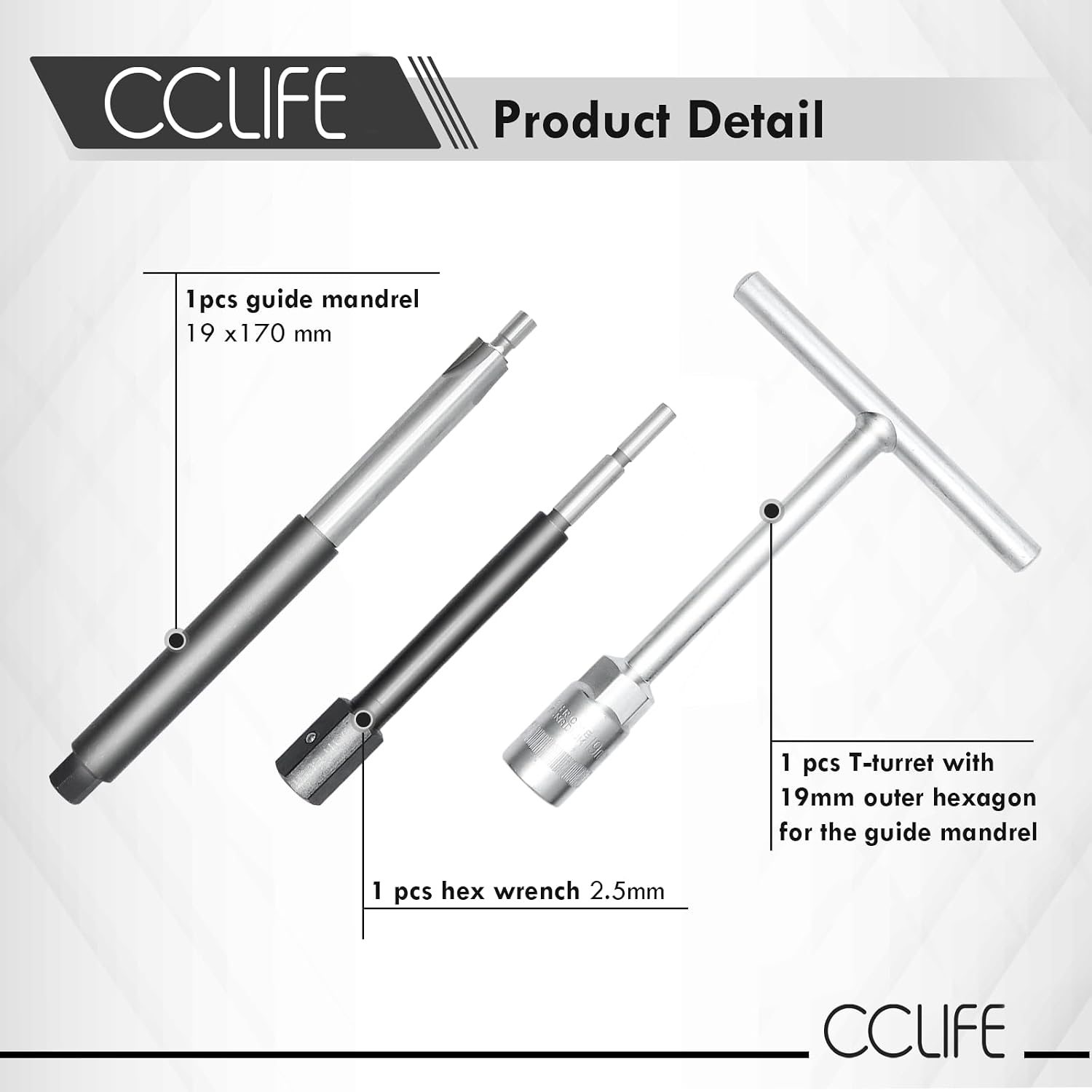 Thumbnail 3 de CCLIFE 17 pièces fraise Injecteurs CDI – Kit d'outils pour Common Rail