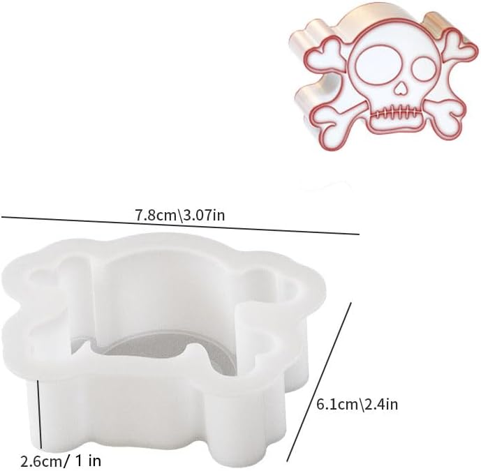 Thumbnail 1 de Skull and Crossbones Silicone Mold