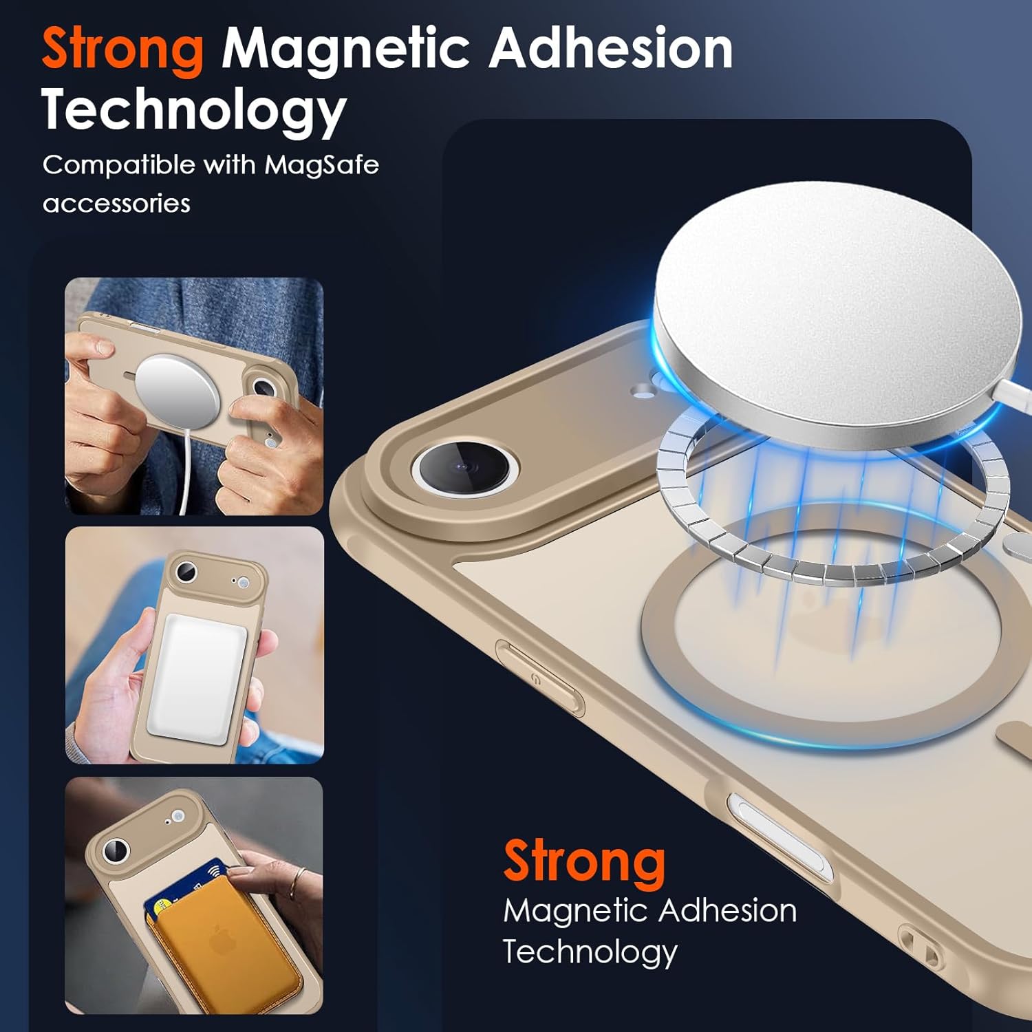 Thumbnail 3 de iVoler Cover Magnetica per iPhone Air/17 Air 6.5'': protezione antiurto, MagSafe e stile trasparente