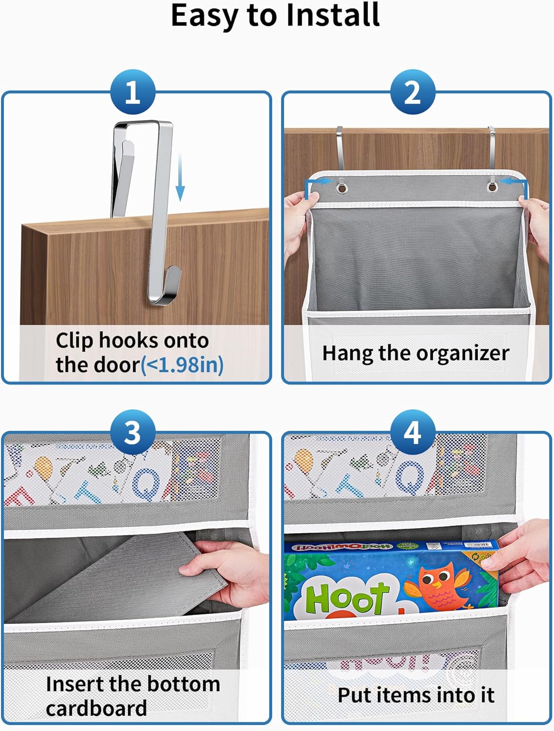 Thumbnail 6 de JARLINK Over The Door Organizer 5 Shelf, 44 lb
