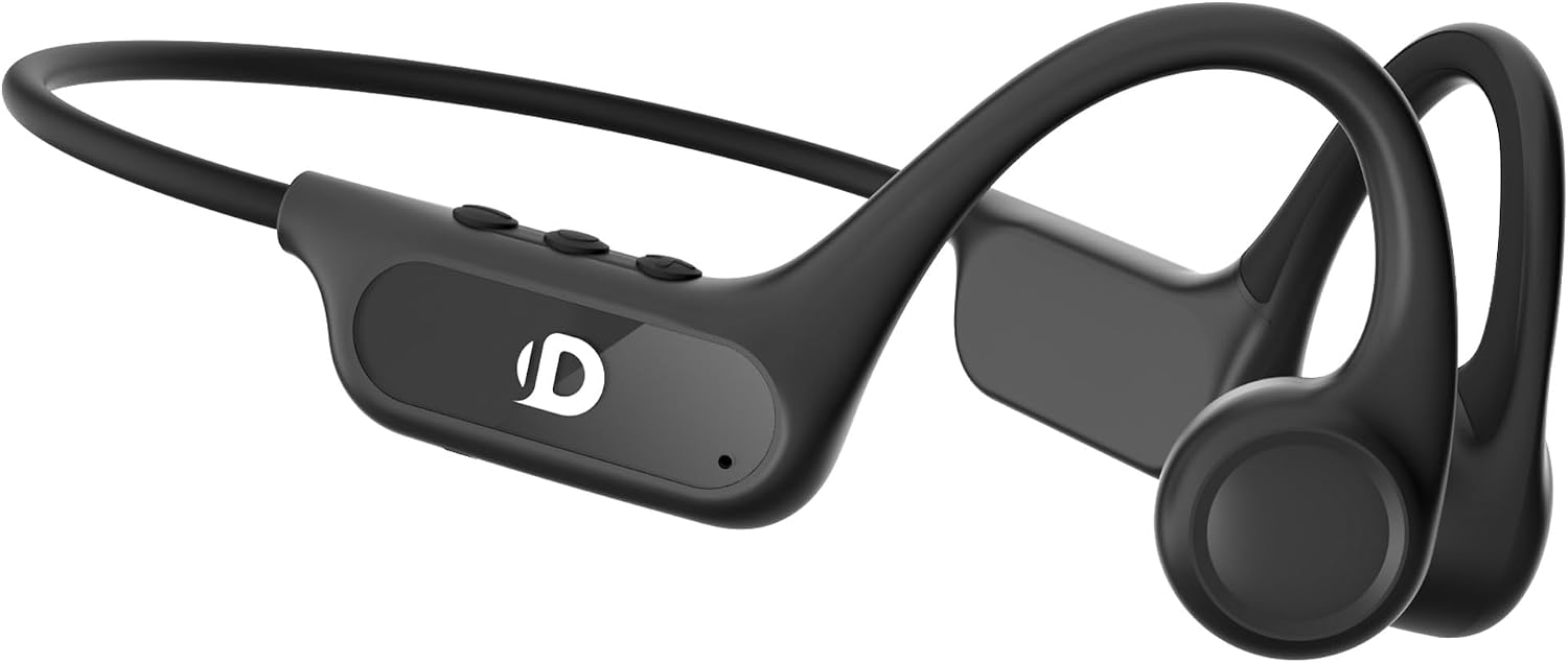 Detalle de DEMICEA X6 Open-Ear Bone Conduction Headphones, Bluetooth 6.0, Dual EQ