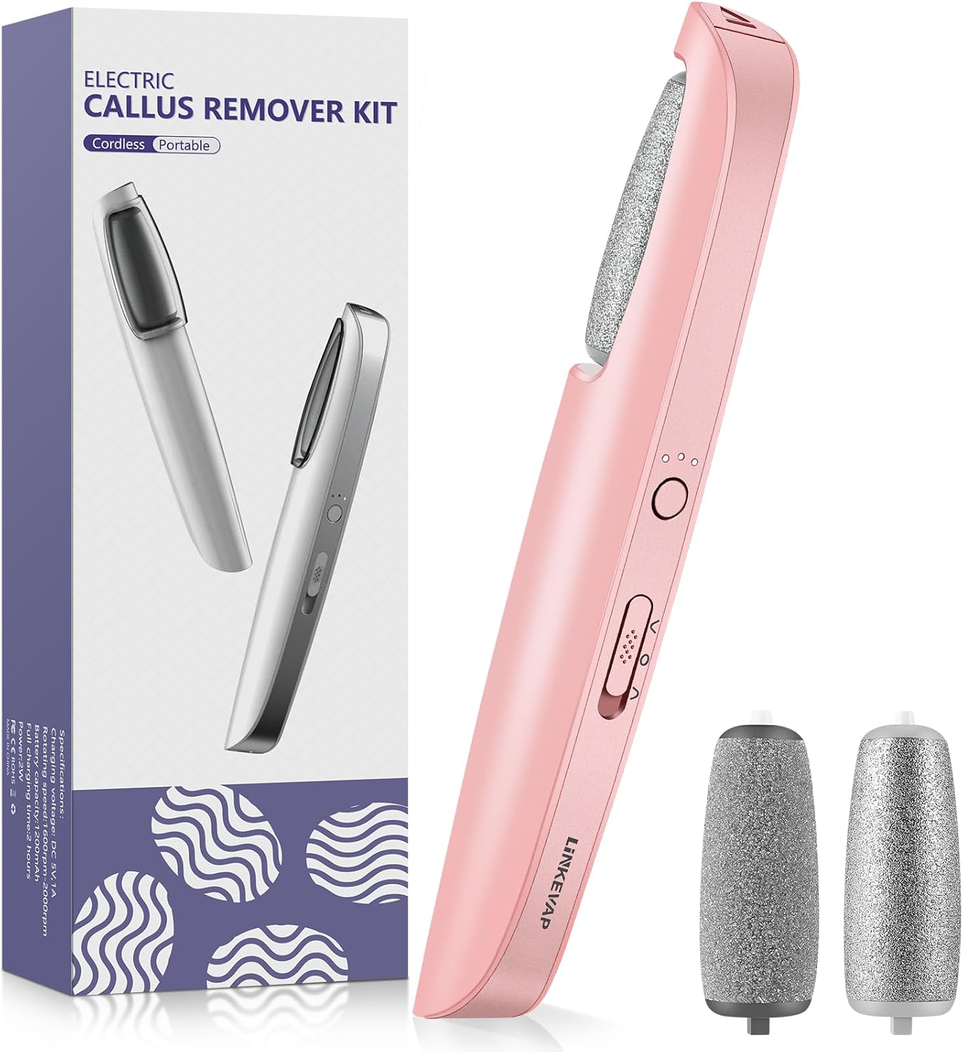 Thumbnail 6 de LINKEVAP Electric Callus Remover for Feet Professional Pedicure Kit (Cold White)