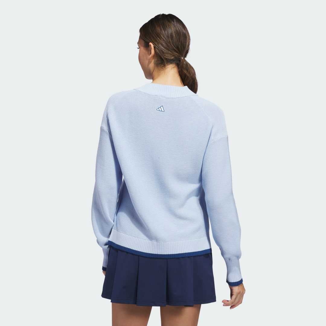 Detalle 2 de Sudadera de punto Ultimate365 de Adidas: comodidad y versatilidad en azul