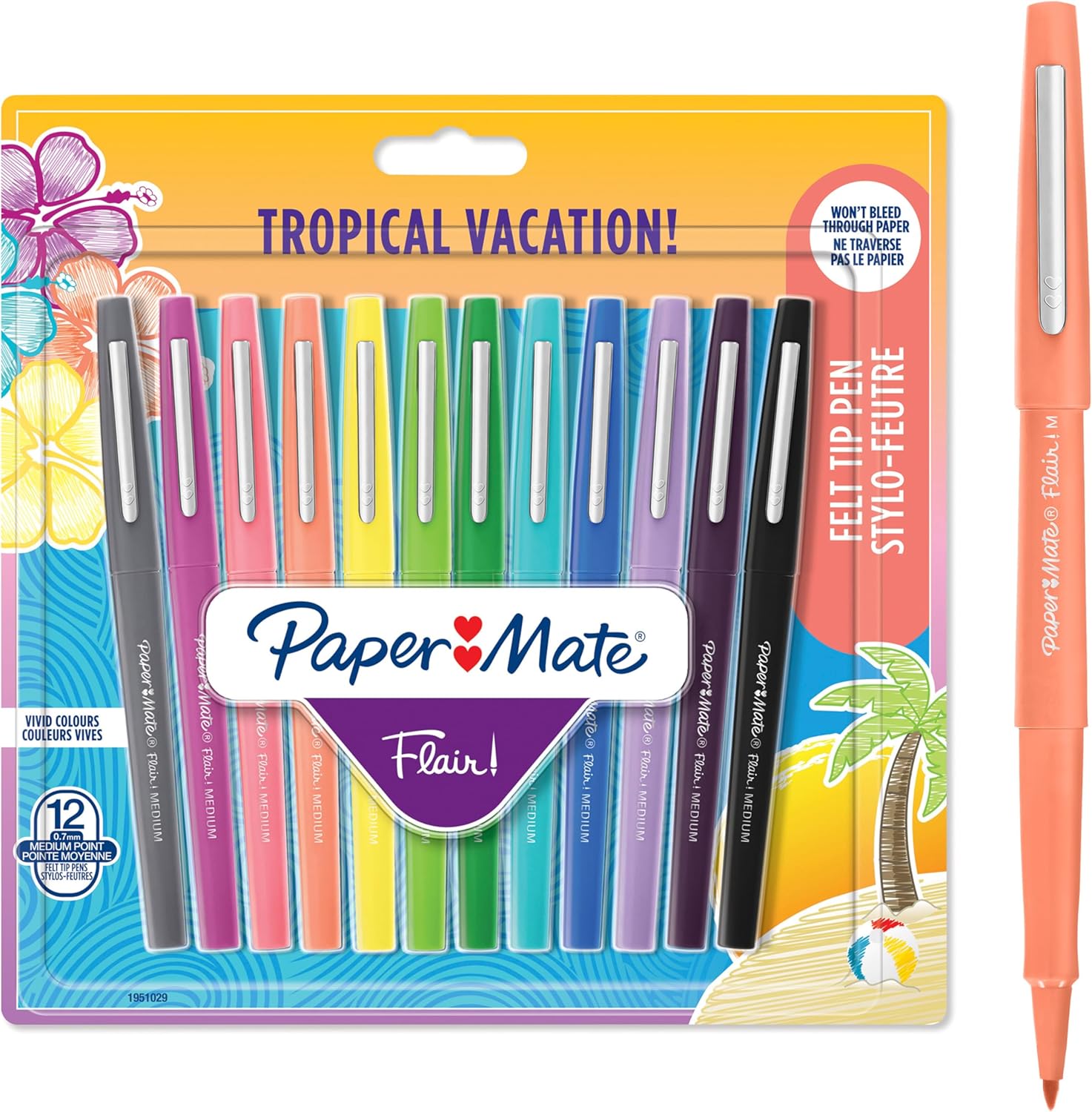 Detalle de Paper Mate Flair Felt Tip Pens 12 Pack