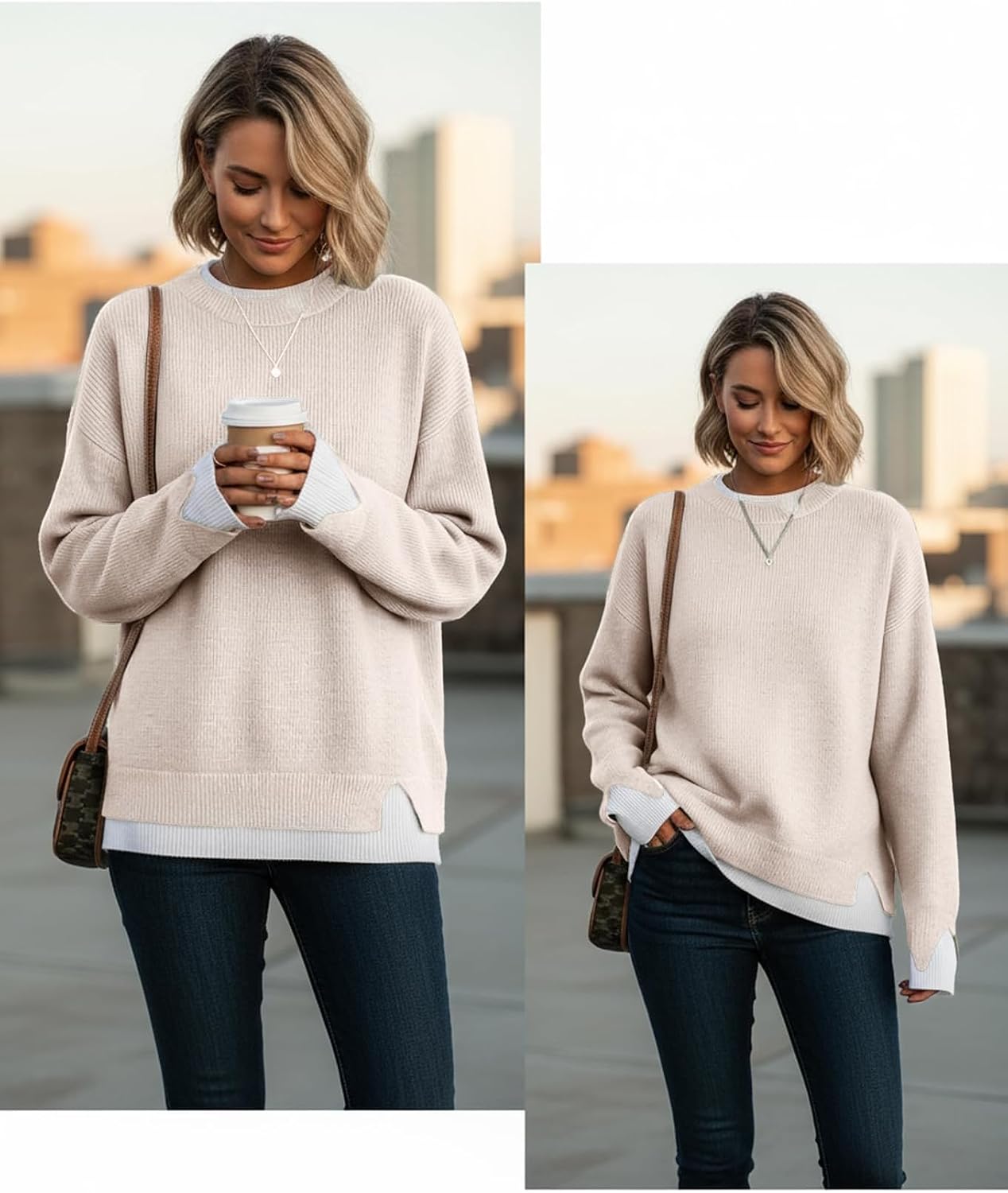 Thumbnail 5 de Disamer Womens Sweaters Long Sleeve Pullover