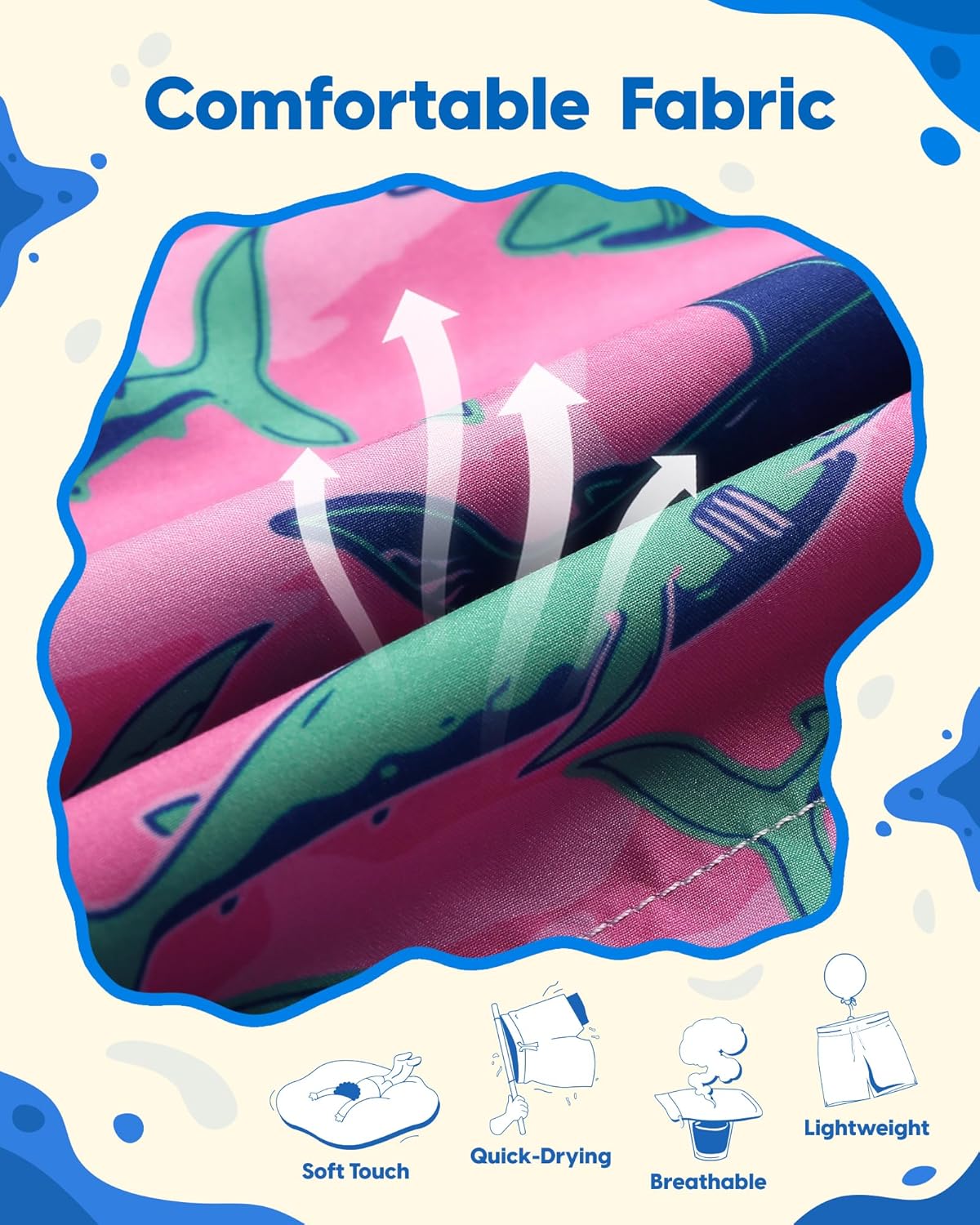 Thumbnail 4 de maamgic Boys Swim Trunks (Toddler & Little Boys) Quick-Dry Swim Shorts