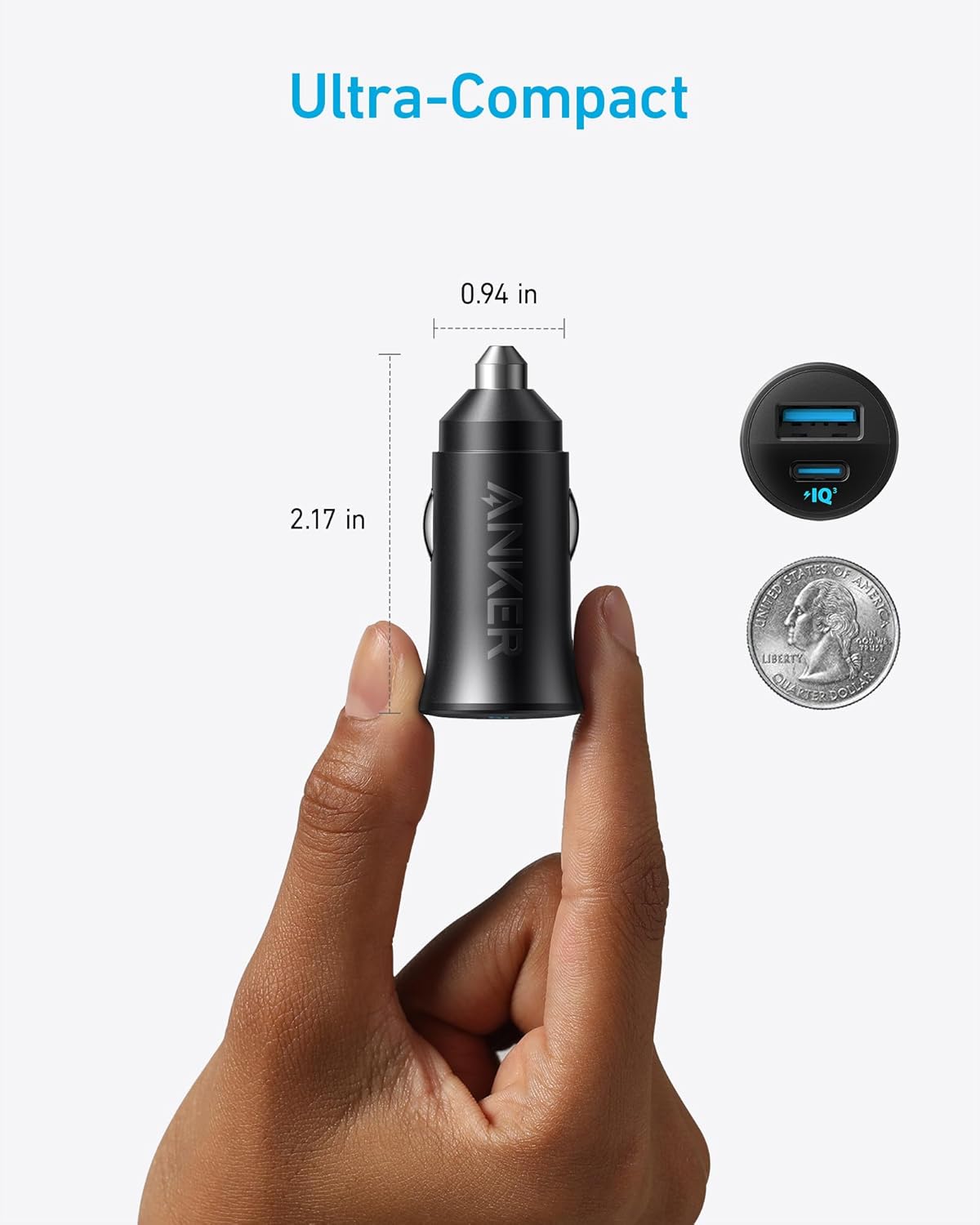 Detalle de Anker Cargador Coche USB C 30W
