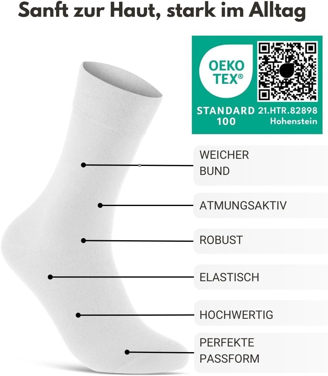 Thumbnail 2 de Business-Socken für Herren Damen 10 Paar