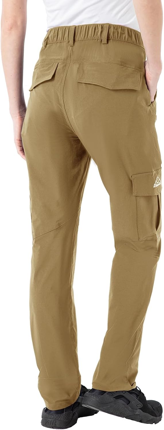 Detalle de Rdruko Women's Hiking Cargo Pants, Water-Resistant, Quick-Dry, UPF 50+
