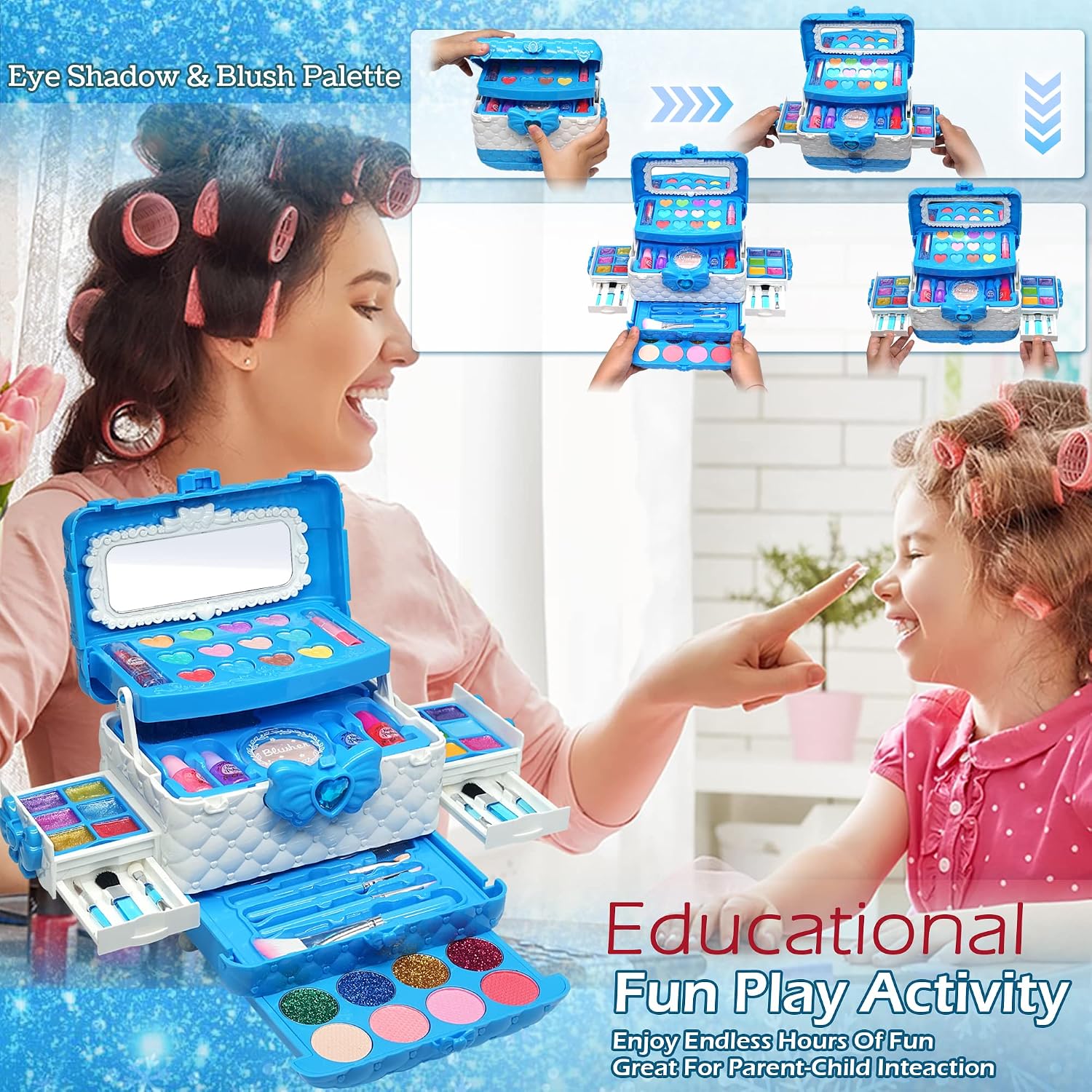 Detalle de Princess Beauty Kids Makeup Set for 4–10 Years