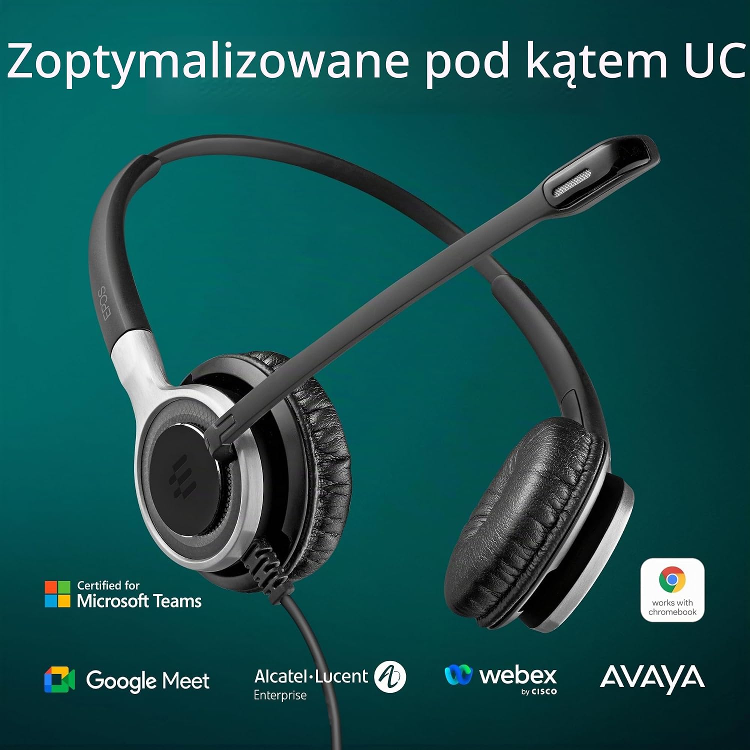 Detalle 2 de Sennheiser SC 660 USB ML – dwustronny zestaw słuchawkowy USB z mikrofonem