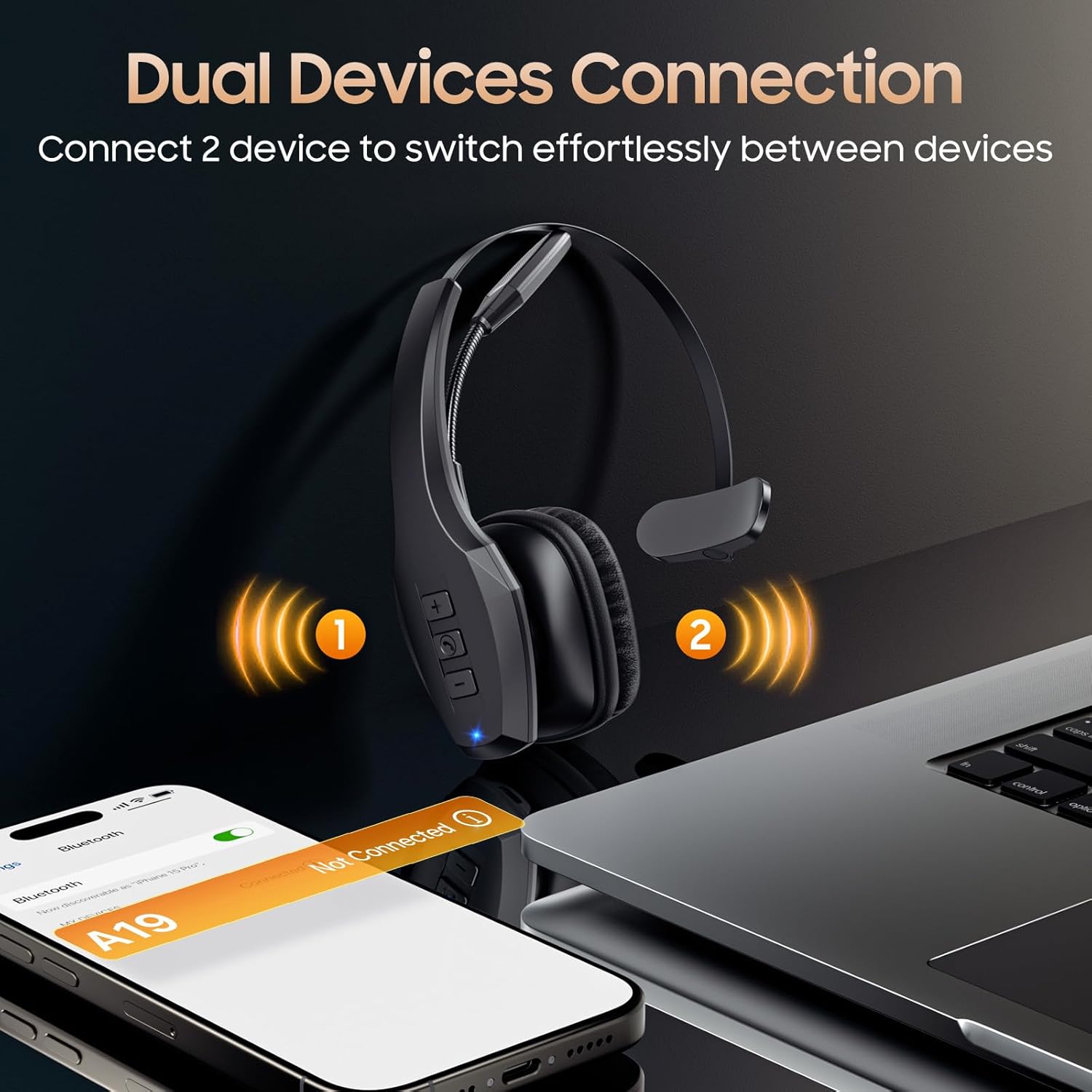 Detalle de Trucker Bluetooth Headset 55Hrs battery