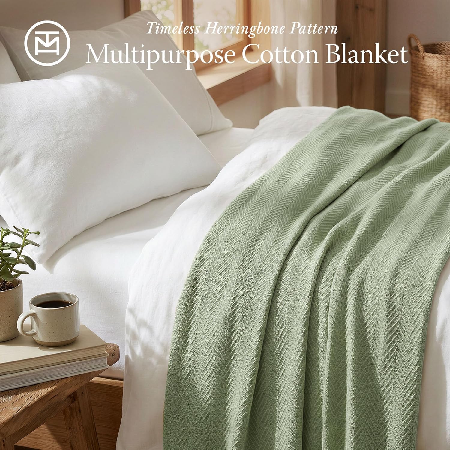 Thumbnail 1 de Threadmill Luxury Cotton King Size Blanket