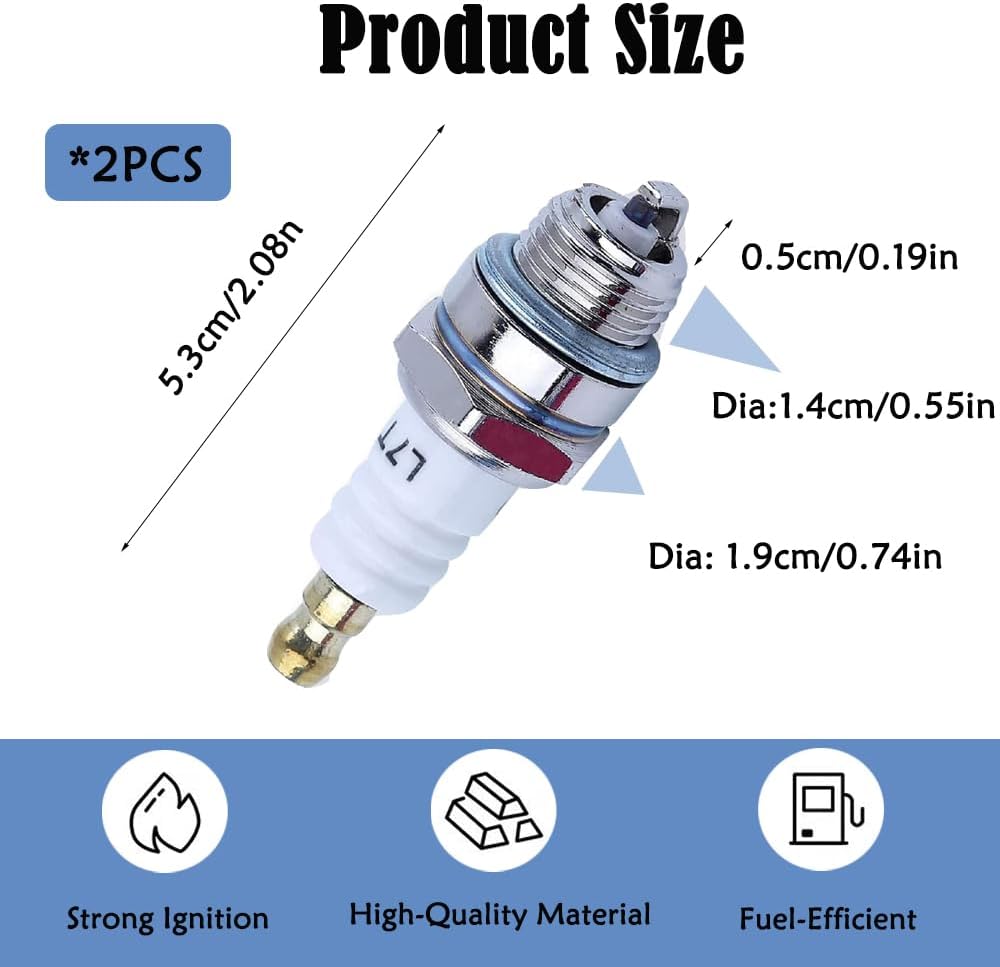 Thumbnail 1 de 2 PCS L7T Universal 2-Stroke Spark Plugs for Outdoor Power Tools