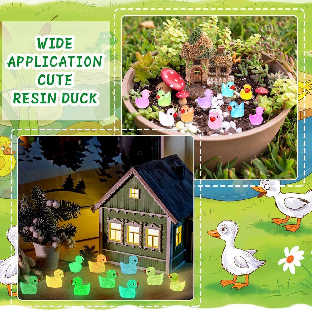 Thumbnail 6 de DULEFUN Luminous Mini Resin Duck 200pcs for Decor ๐ฅ