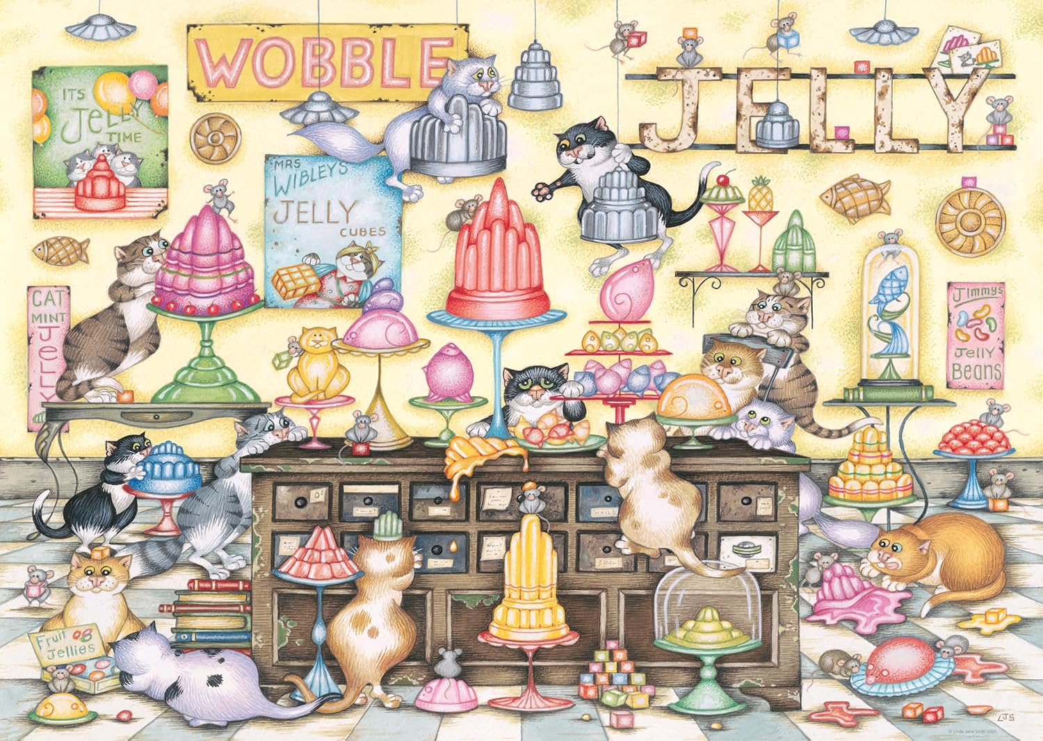 Thumbnail 1 de Ravensburger Crazy Cat’s: Jelly Jamboree 1000-piece jigsaw puzzle (70 x 50cm) for ages 12+