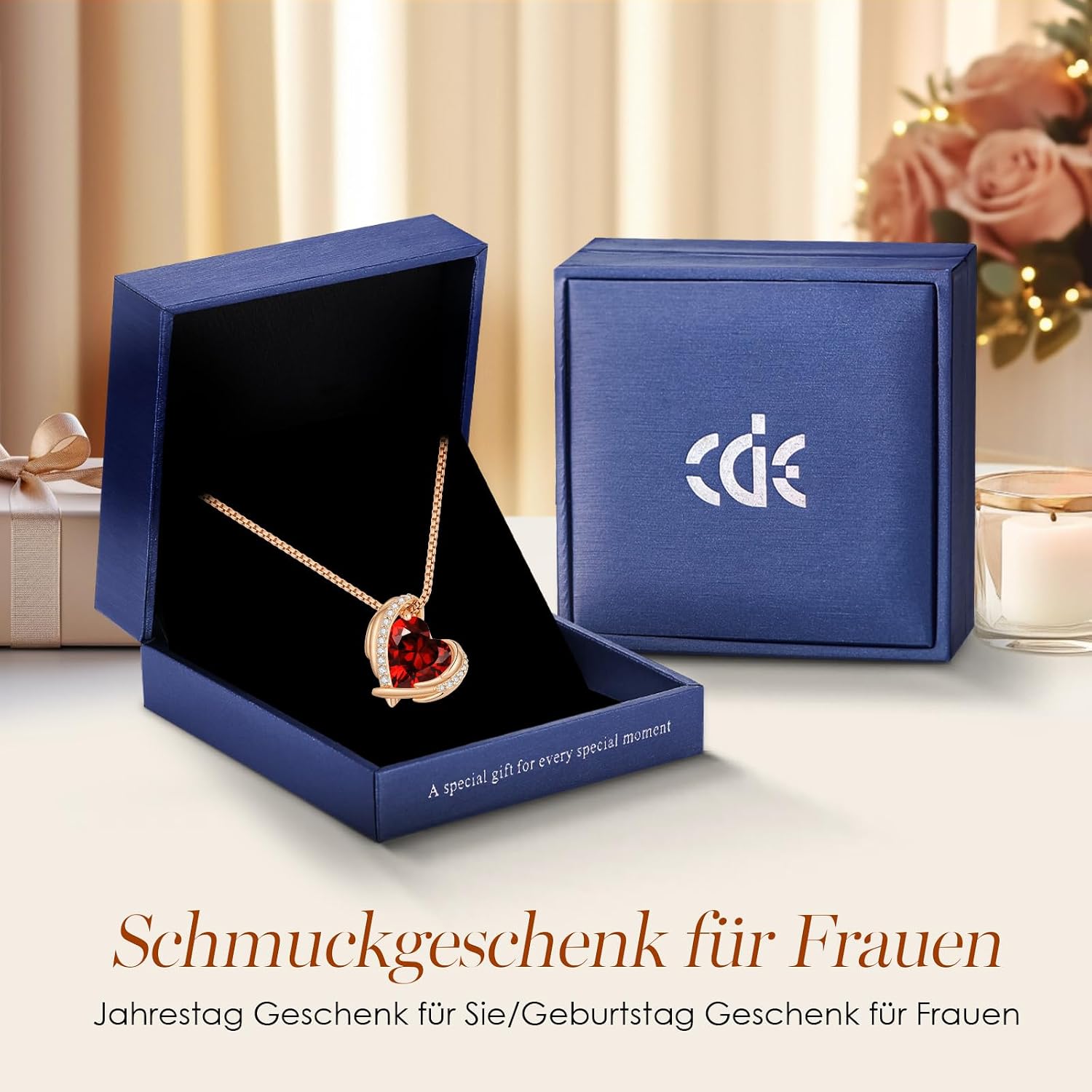 Thumbnail 4 de CDE Collana cuore oro rosa 2,49 cm