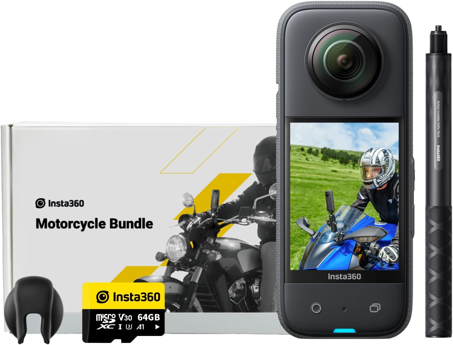 Detalle de Insta360 X3 Kit Moto 5.7K