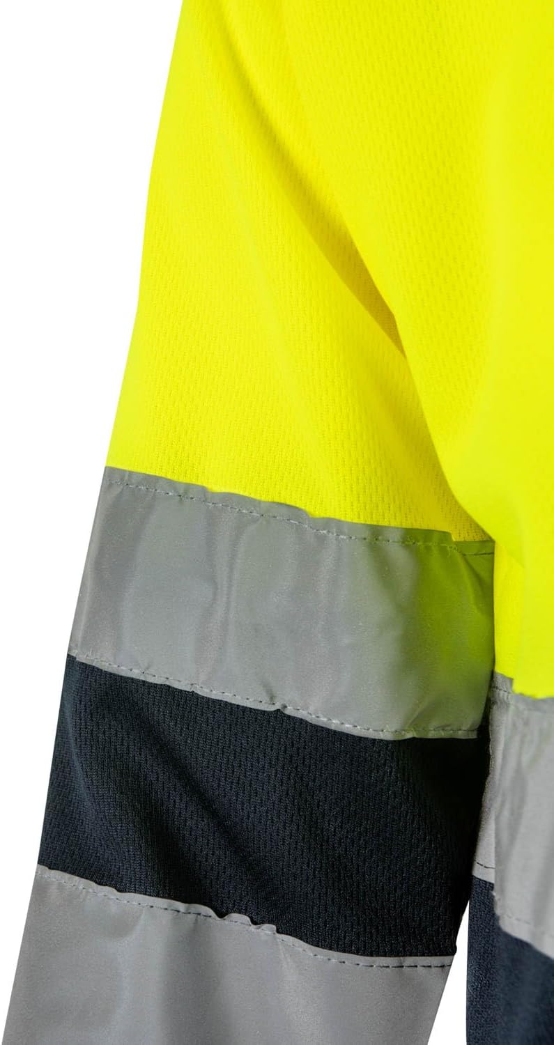 Thumbnail 4 de Velilla 175 Polo Bicolor Manga Larga Azul Marino y Amarillo Fluor