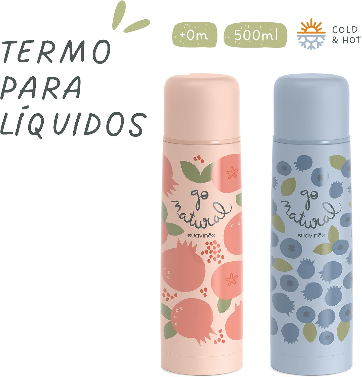 Thumbnail 5 de Suavinex Termo Inoxidable 500 ml 💧 Arándano Azul
